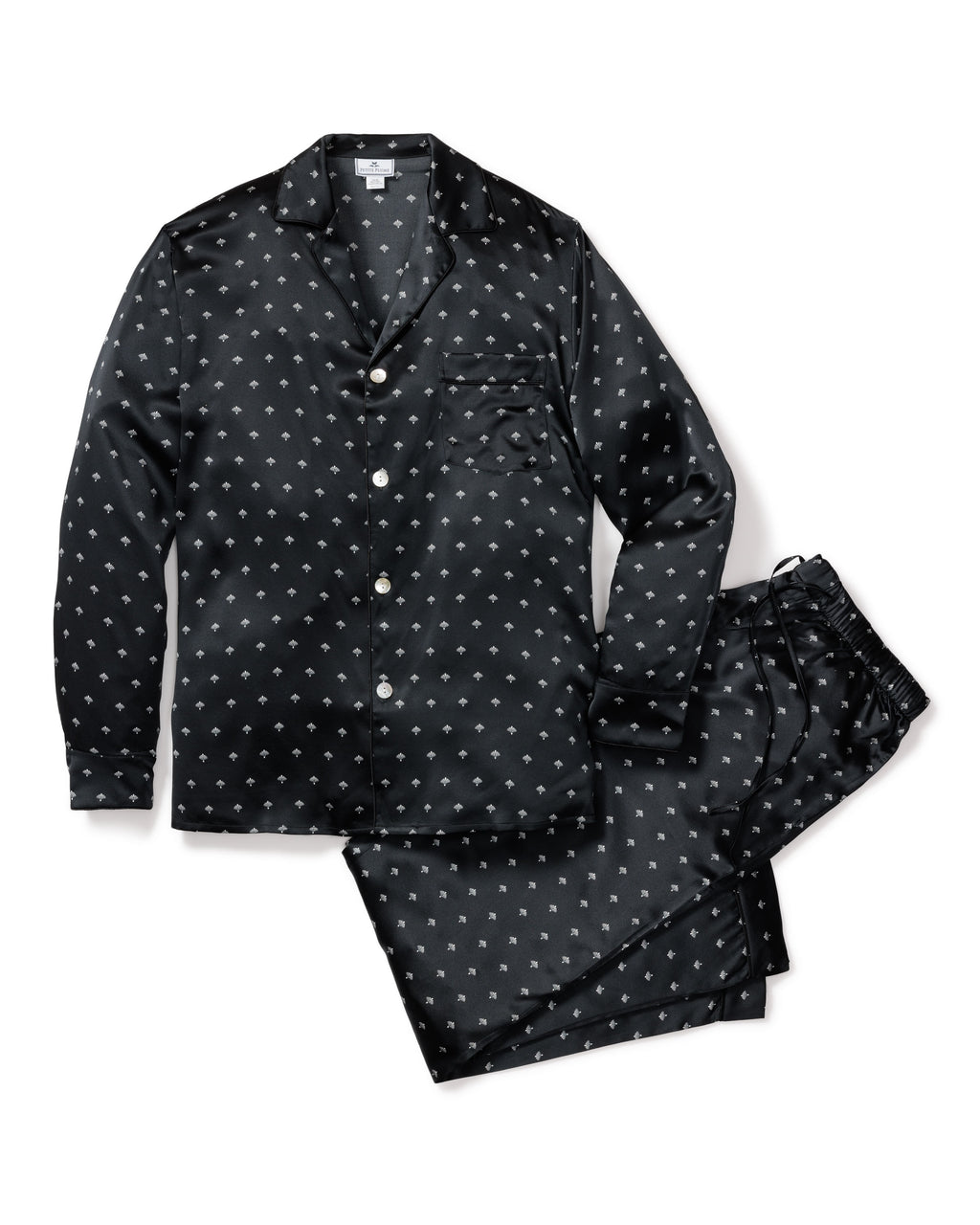 Organic Peace Silk Pajama Set in Black – Maison De Mode