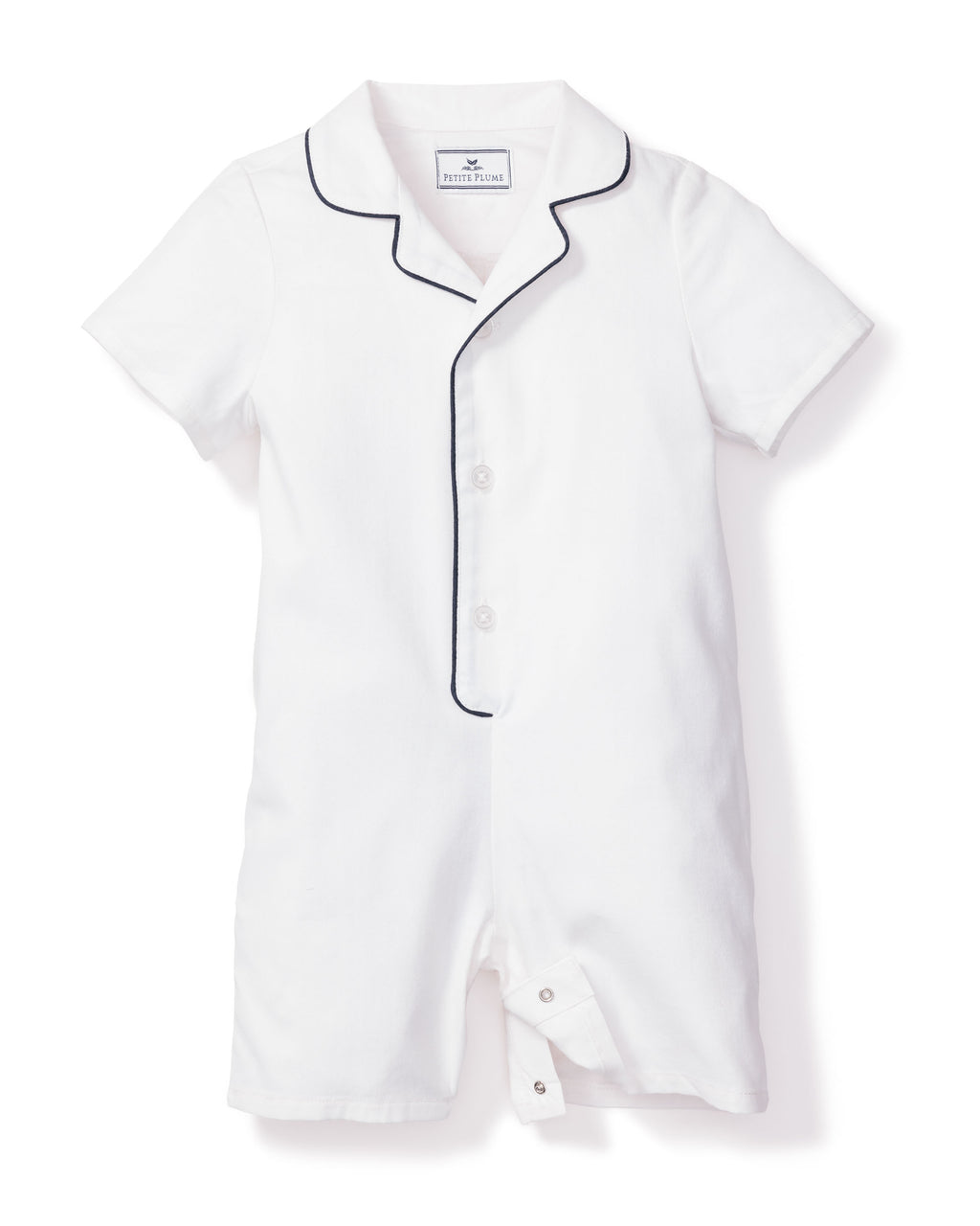 Petite Plume Baby's ​Par Avion Summer Romper - White - Size 12 Months