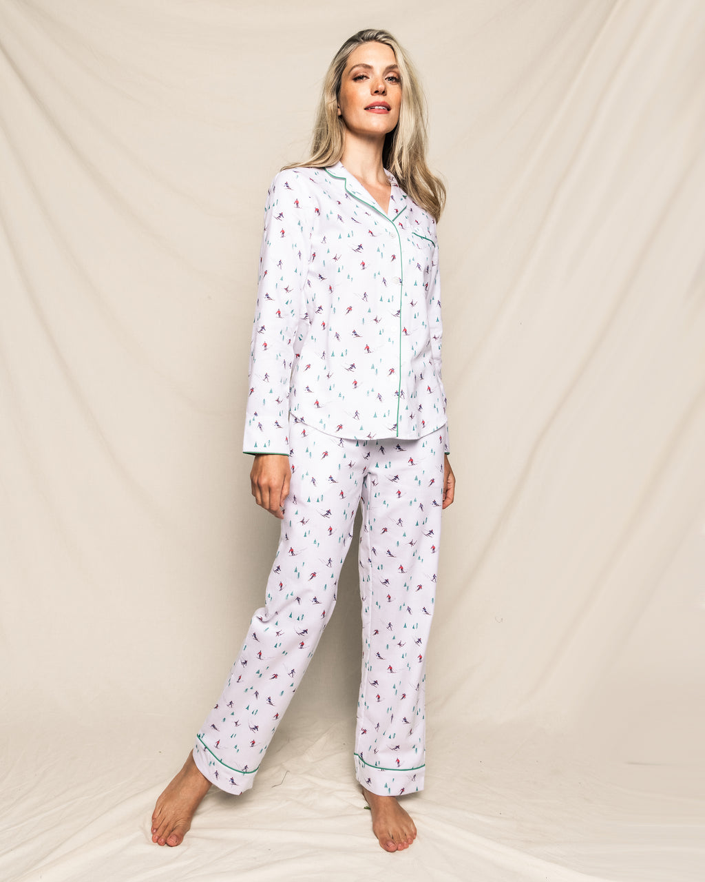 Women s Flannel Pajama Set in Apr s Ski Petite Plume