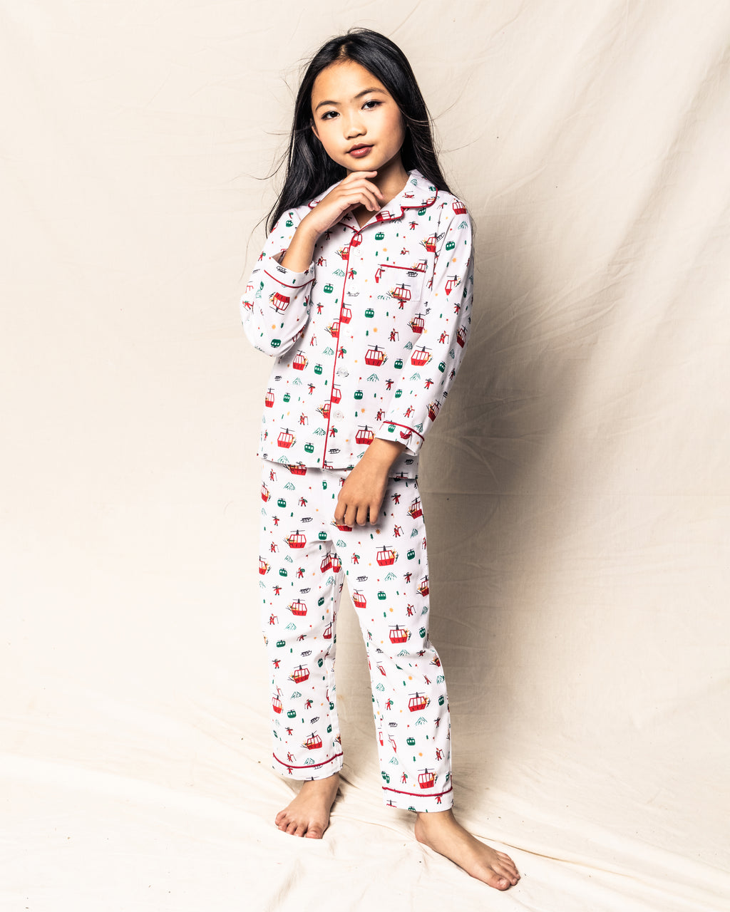 Women's Silk Pajama Set, Black - Petite Plume Mommy & Me Shop, Maisonette