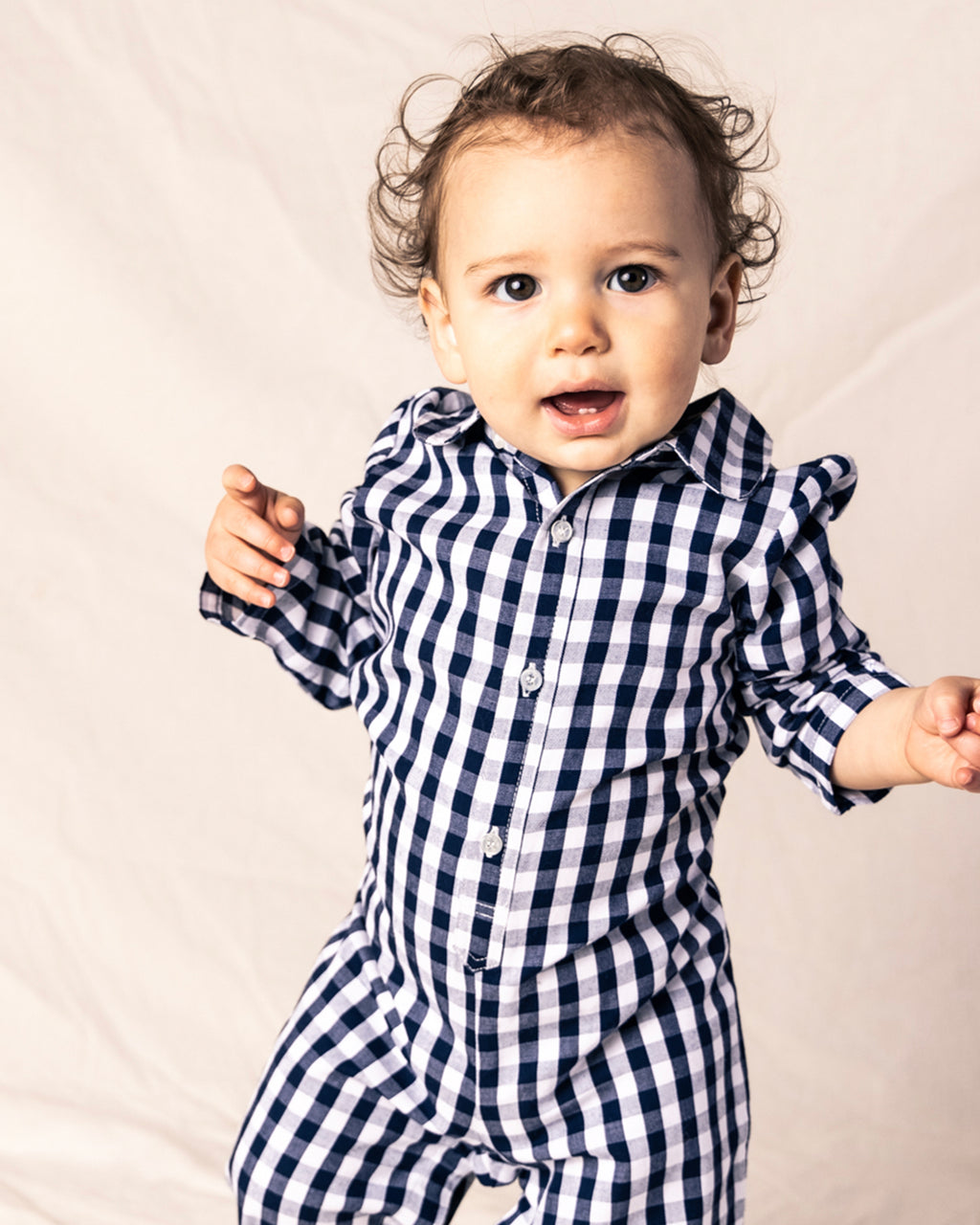 Baby boy sale gingham romper