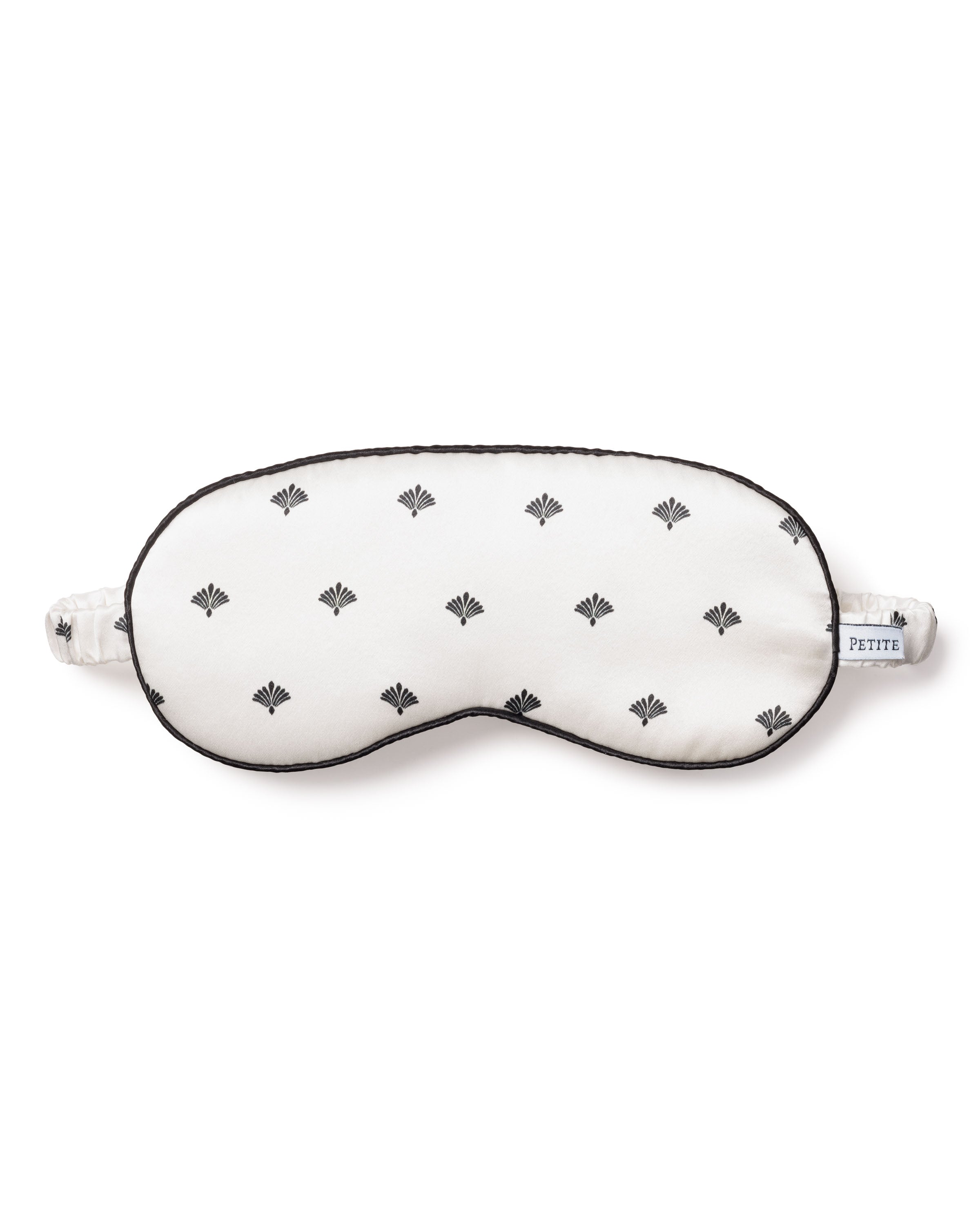 Women's Silk Sleep Mask in White Art Nouveau