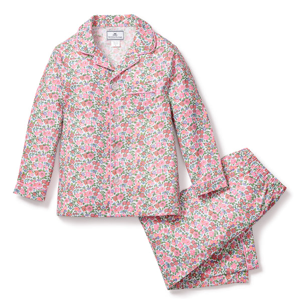 Petite | Plume de Set Rose Pajama Fleurs Children\'s