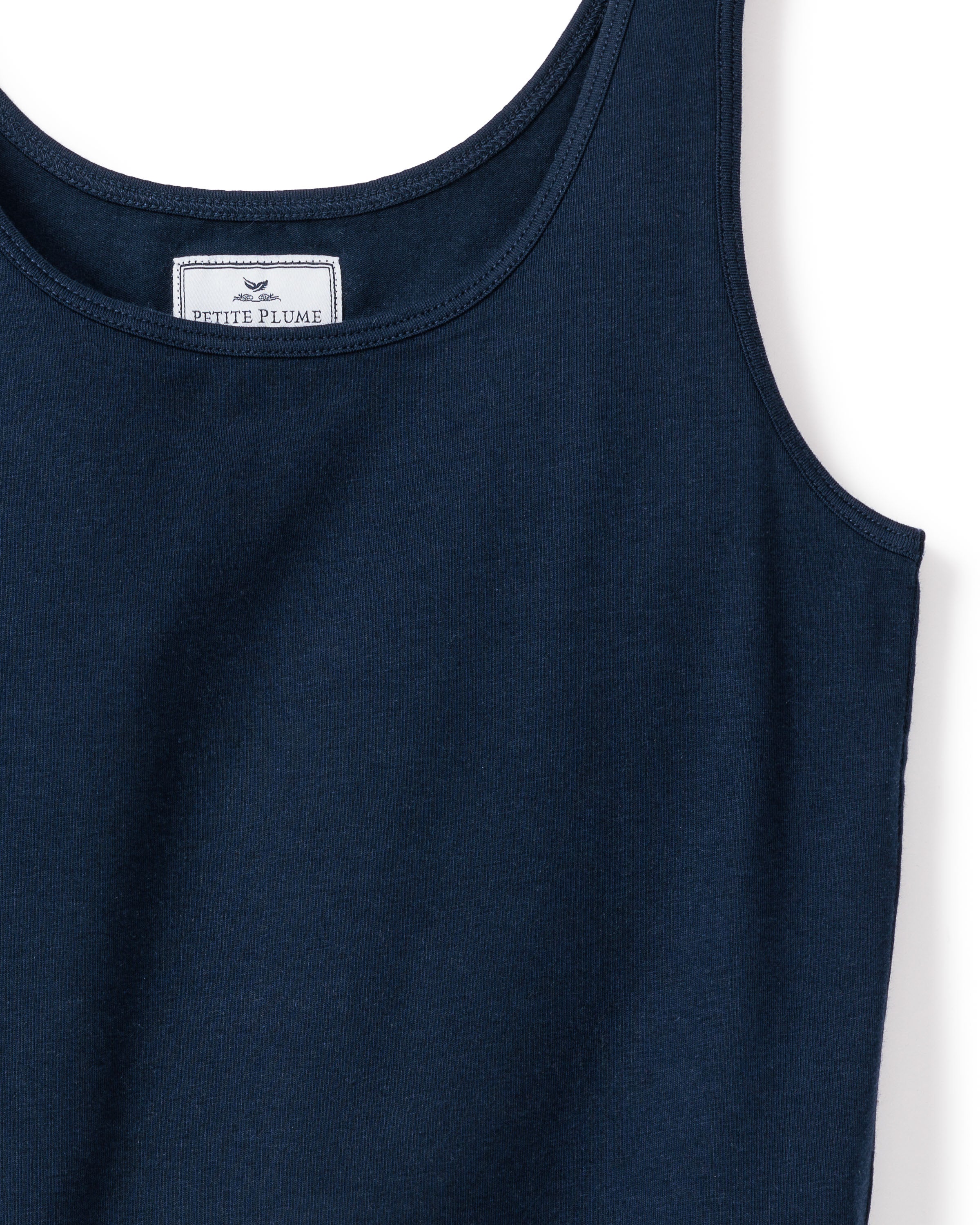 Women's Pima Tank Top in Navy