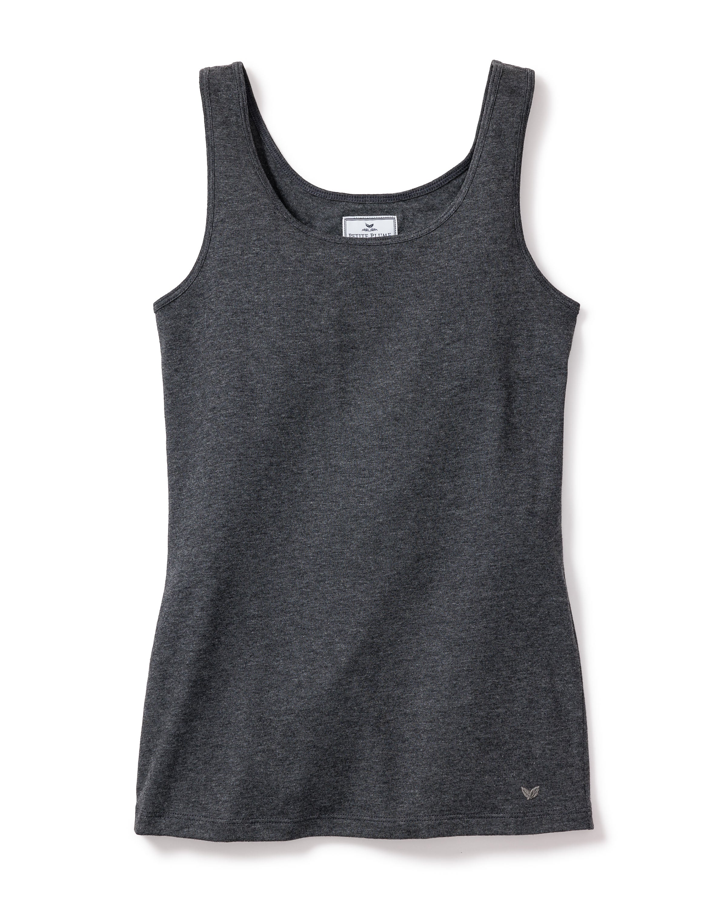 Women's Pima Tank Top in Dark Heather Grey