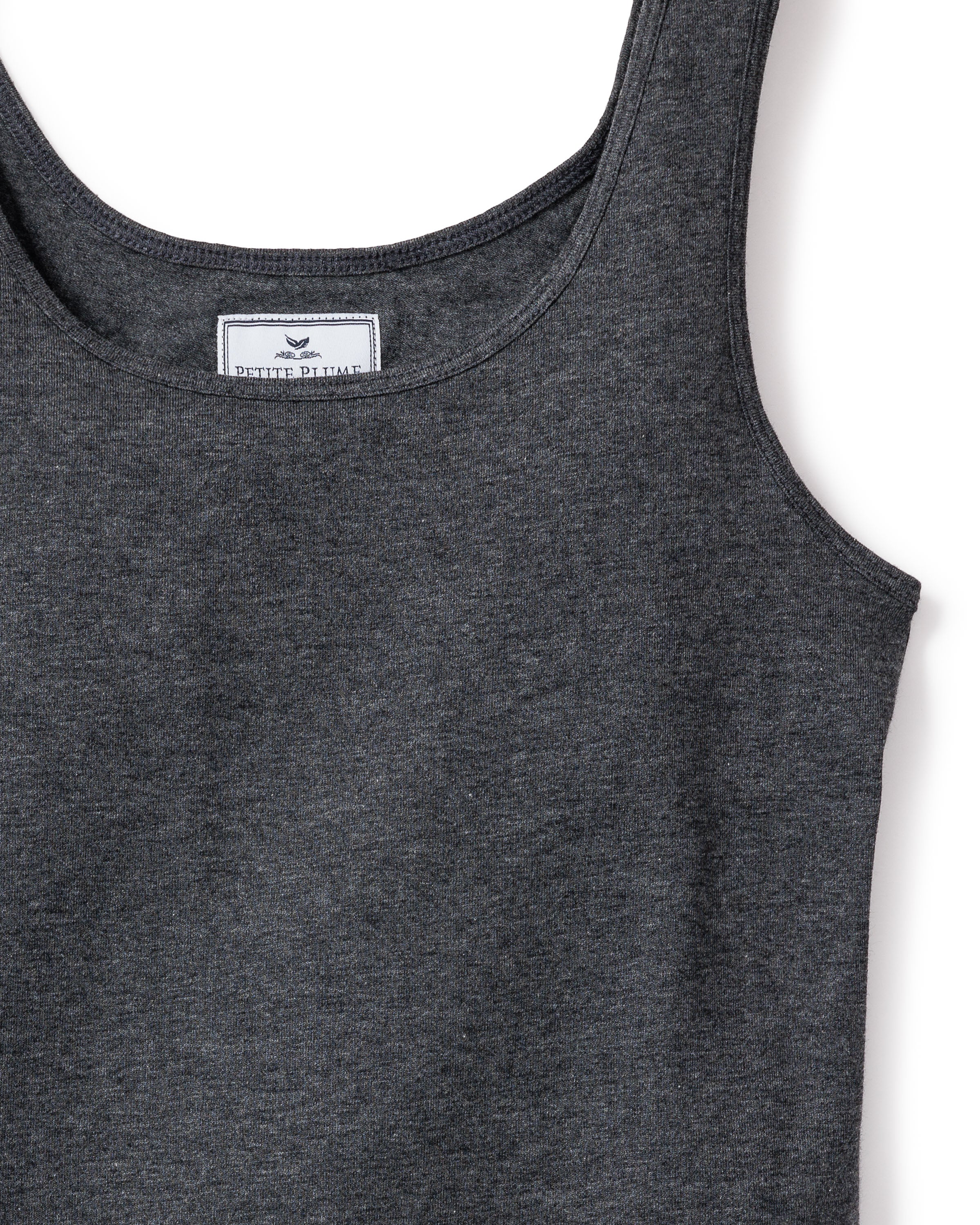 Women's Pima Tank Top in Dark Heather Grey