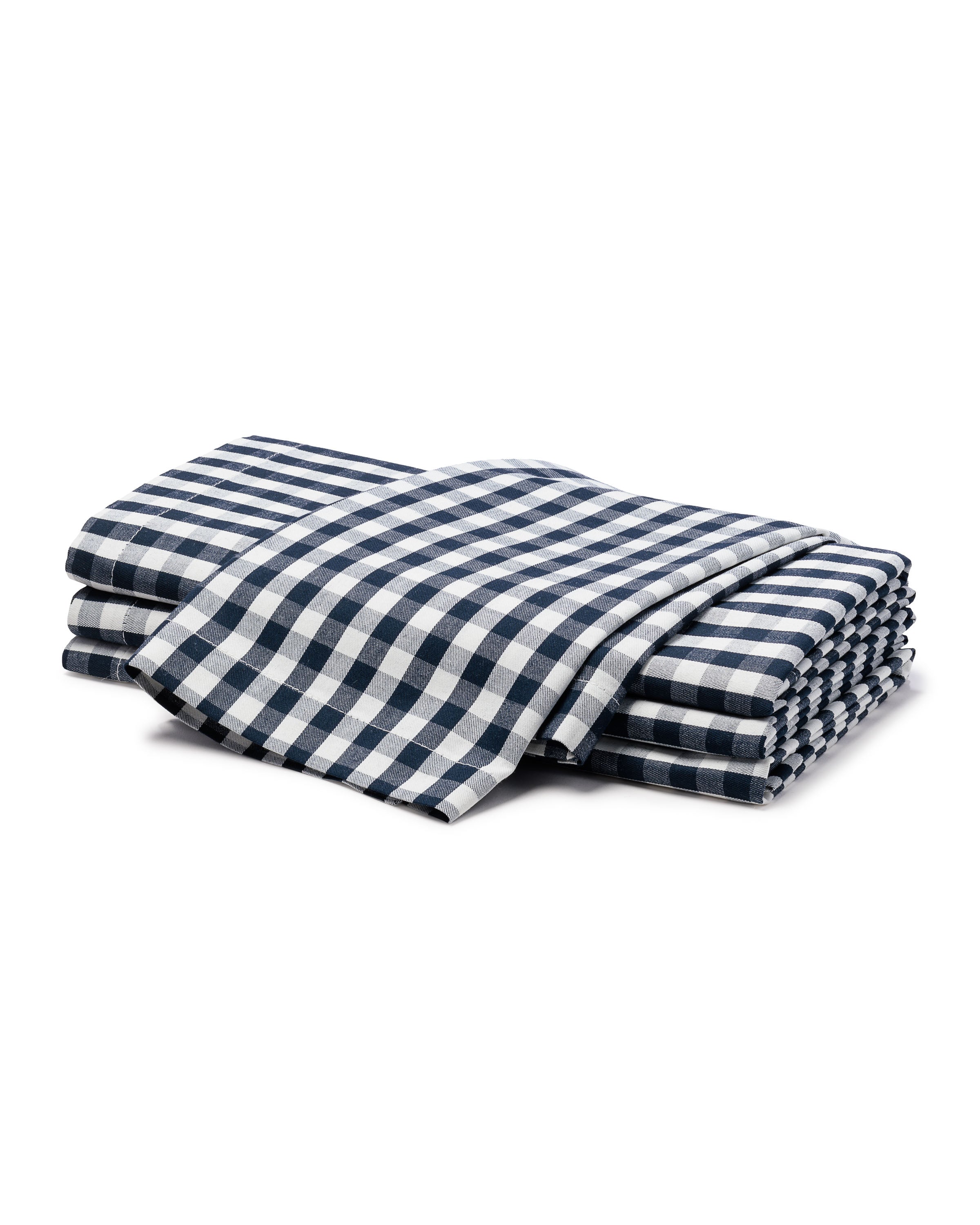 Signature Twill Napkins in Navy Gingham