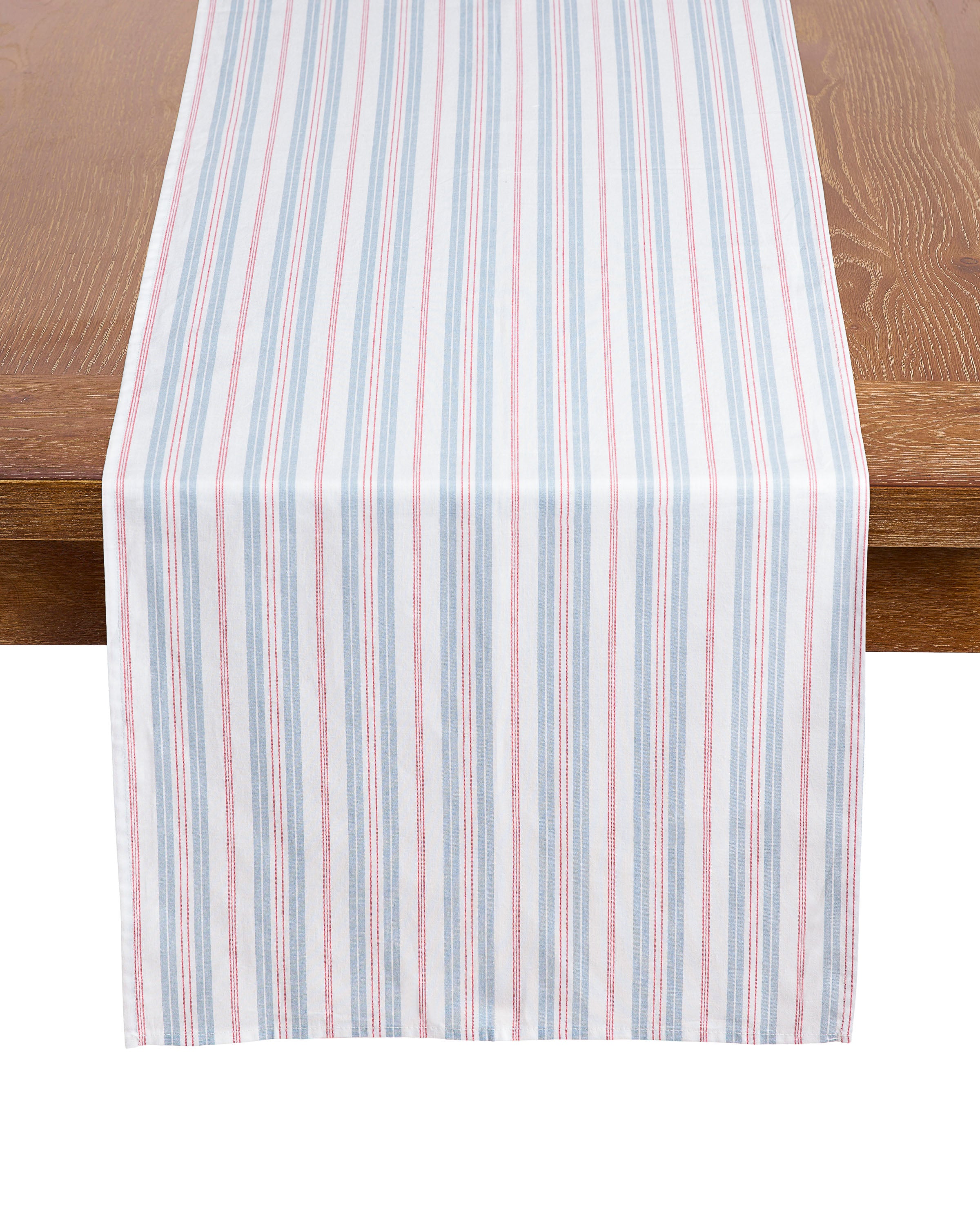 Signature Twill Table Runner in Vintage French Stripes