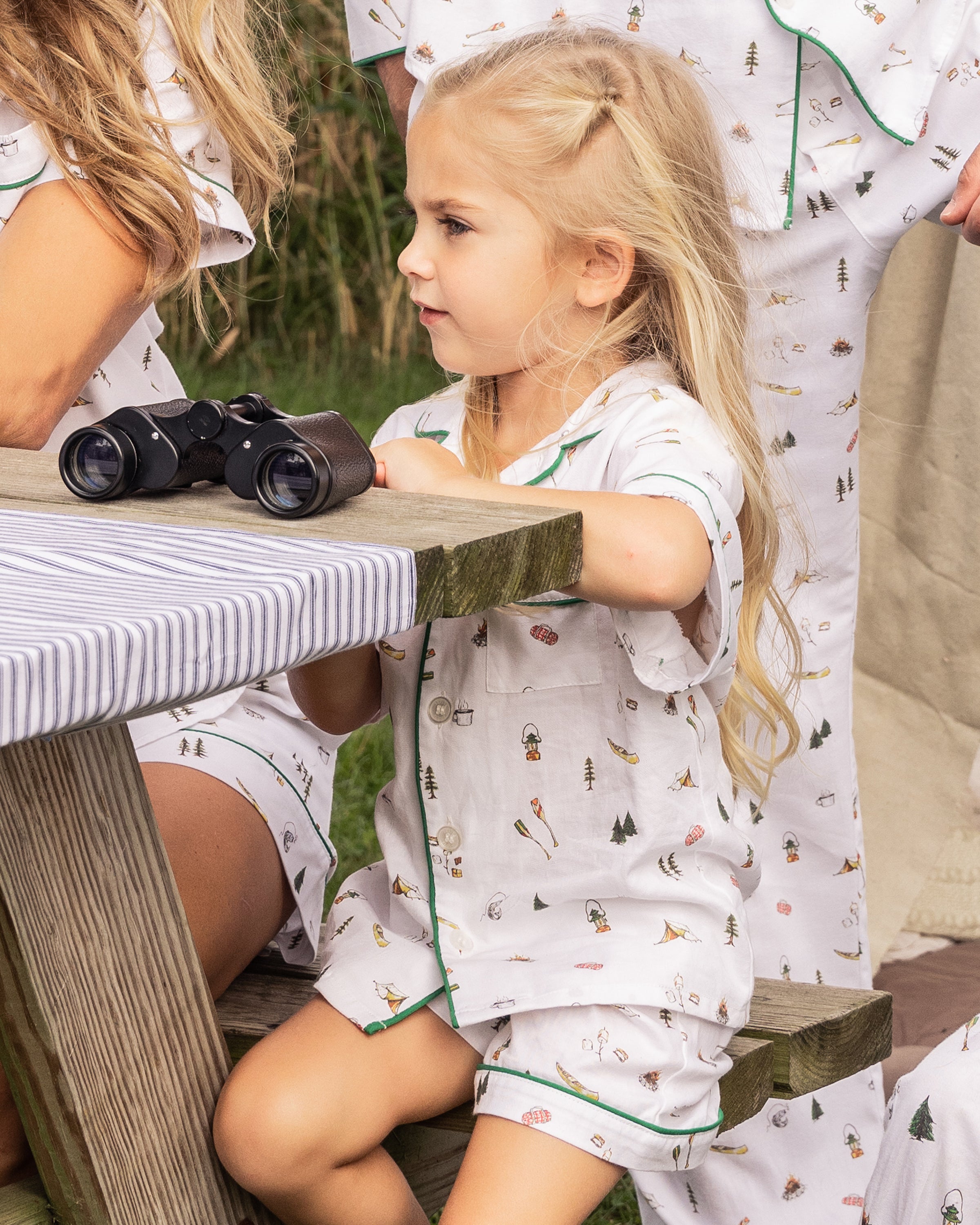 Kid's Twill Pajama Short Set in The Great Outdoors