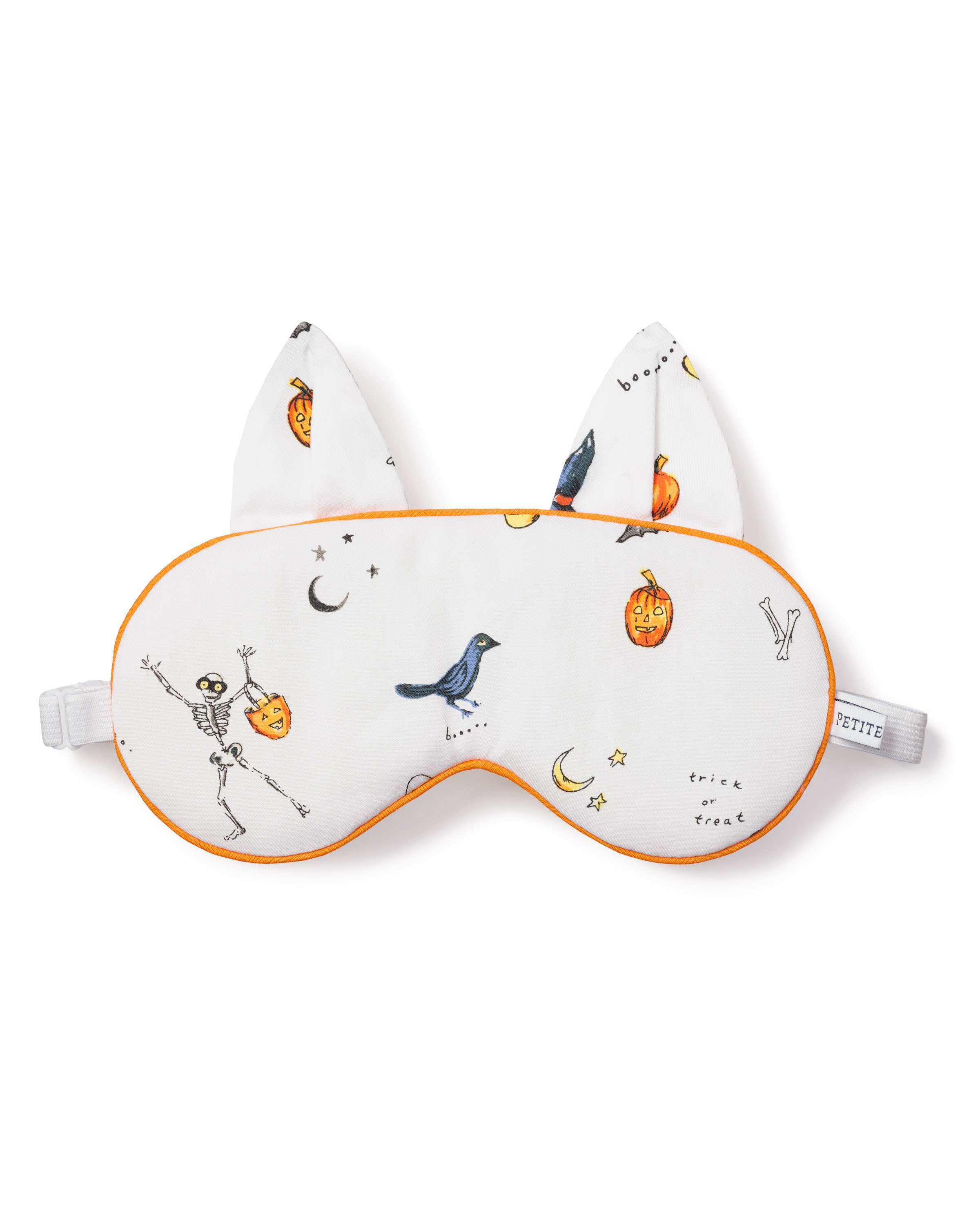 Adult's Twill Kitty Sleep Mask in Trick or Treat