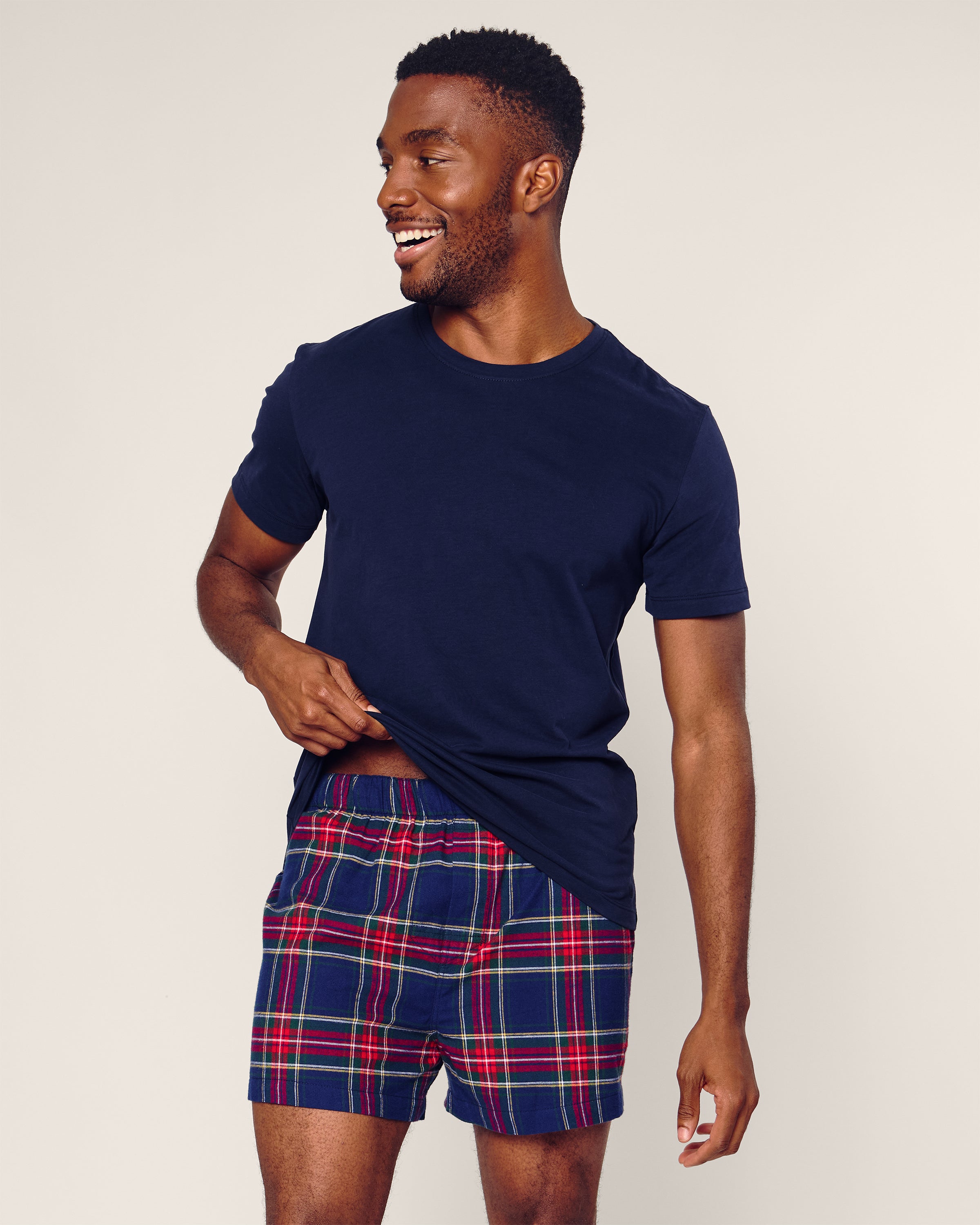 Men's Twill 3 Pack Boxers in Holiday Navy