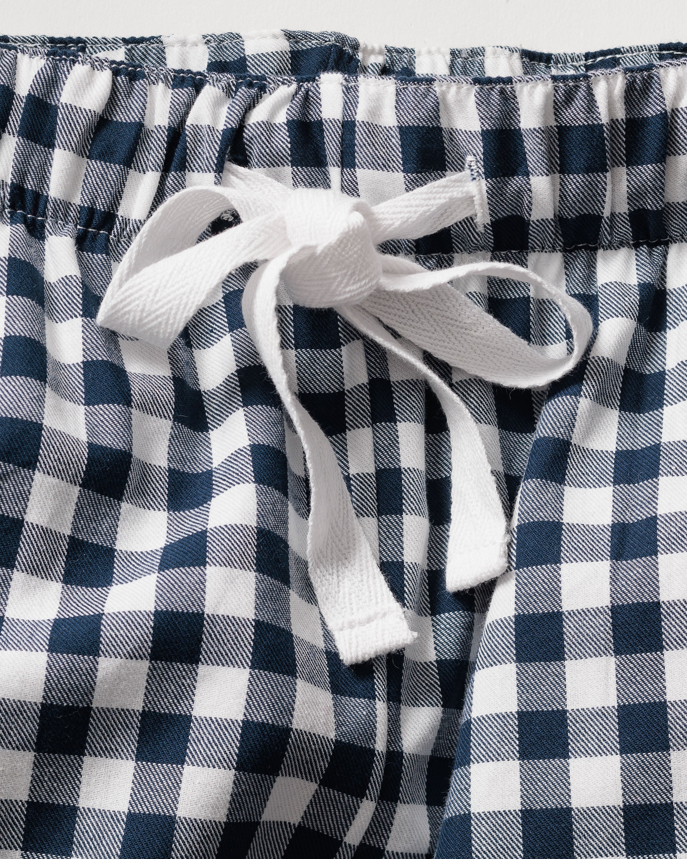 Men's Twill Pajama Pant in Navy Gingham