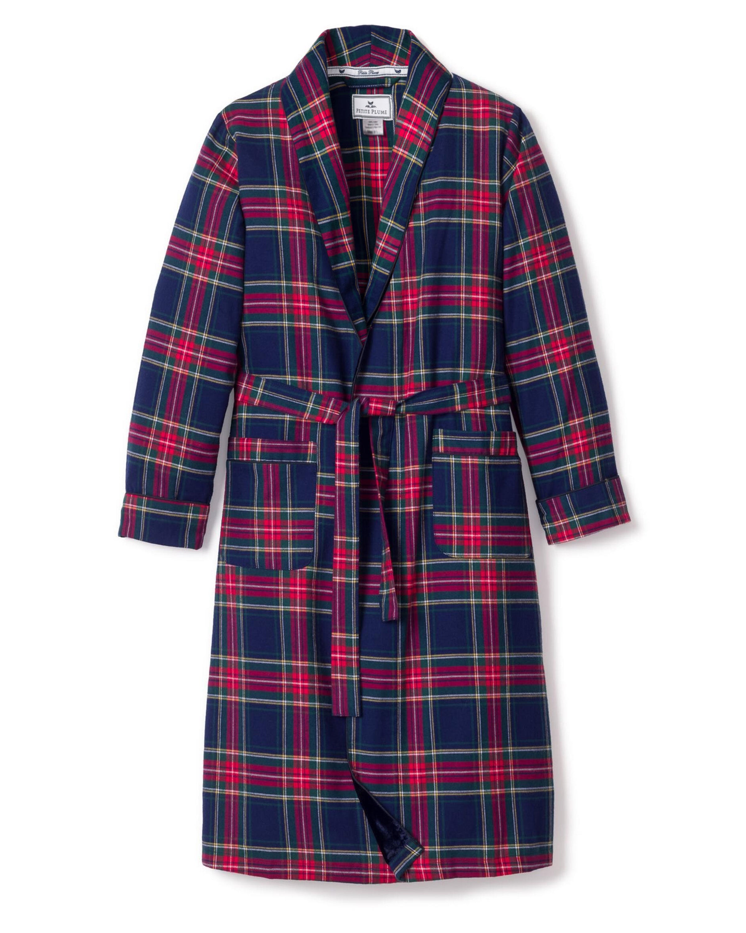 Men's Brushed Cotton Robe in Windsor Tartan