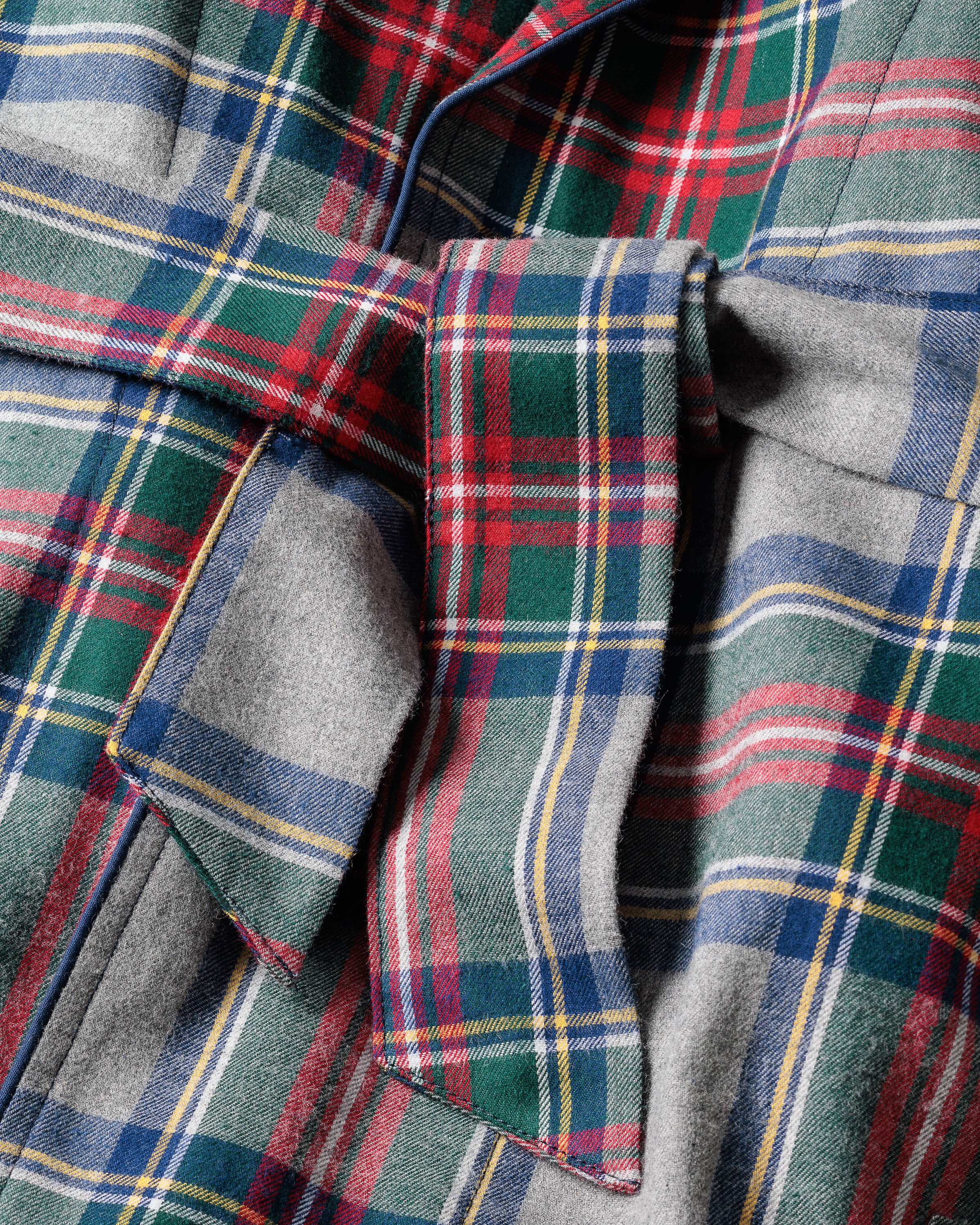 Men's Brushed Cotton Robe in Westminster Tartan