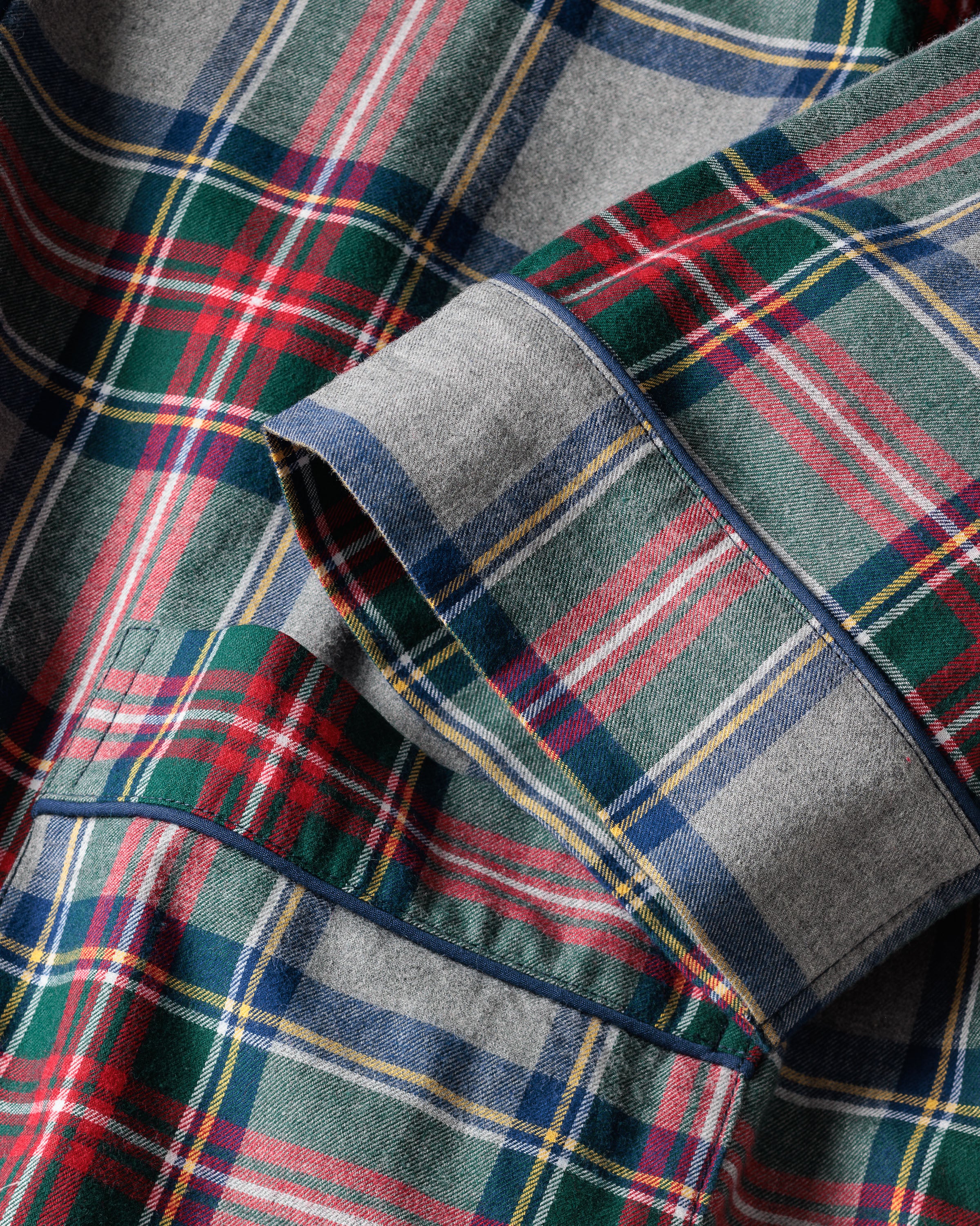 Men's Brushed Cotton Robe in Westminster Tartan