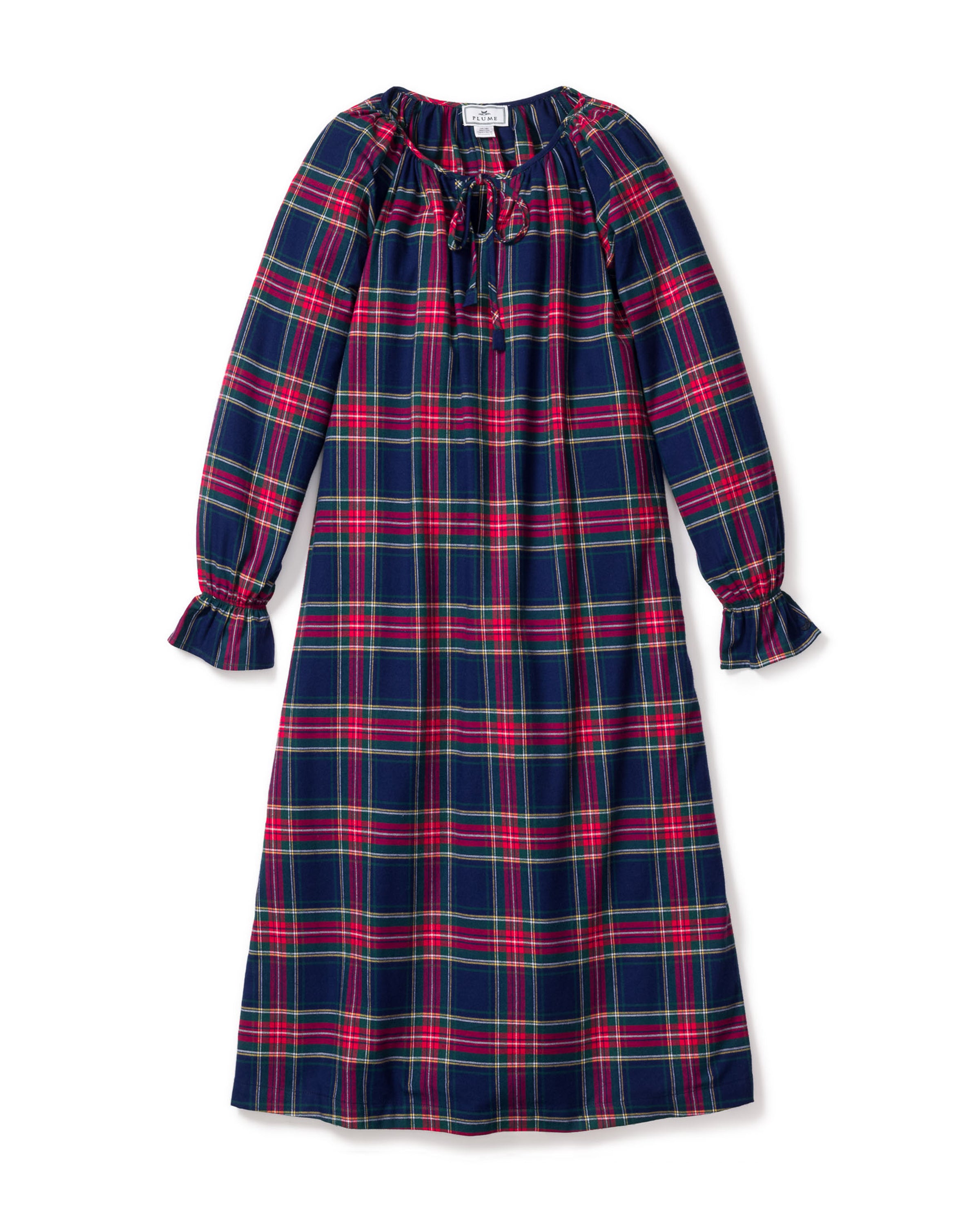 Women's Brushed Cotton Delphine Nightgown in Windsor Tartan