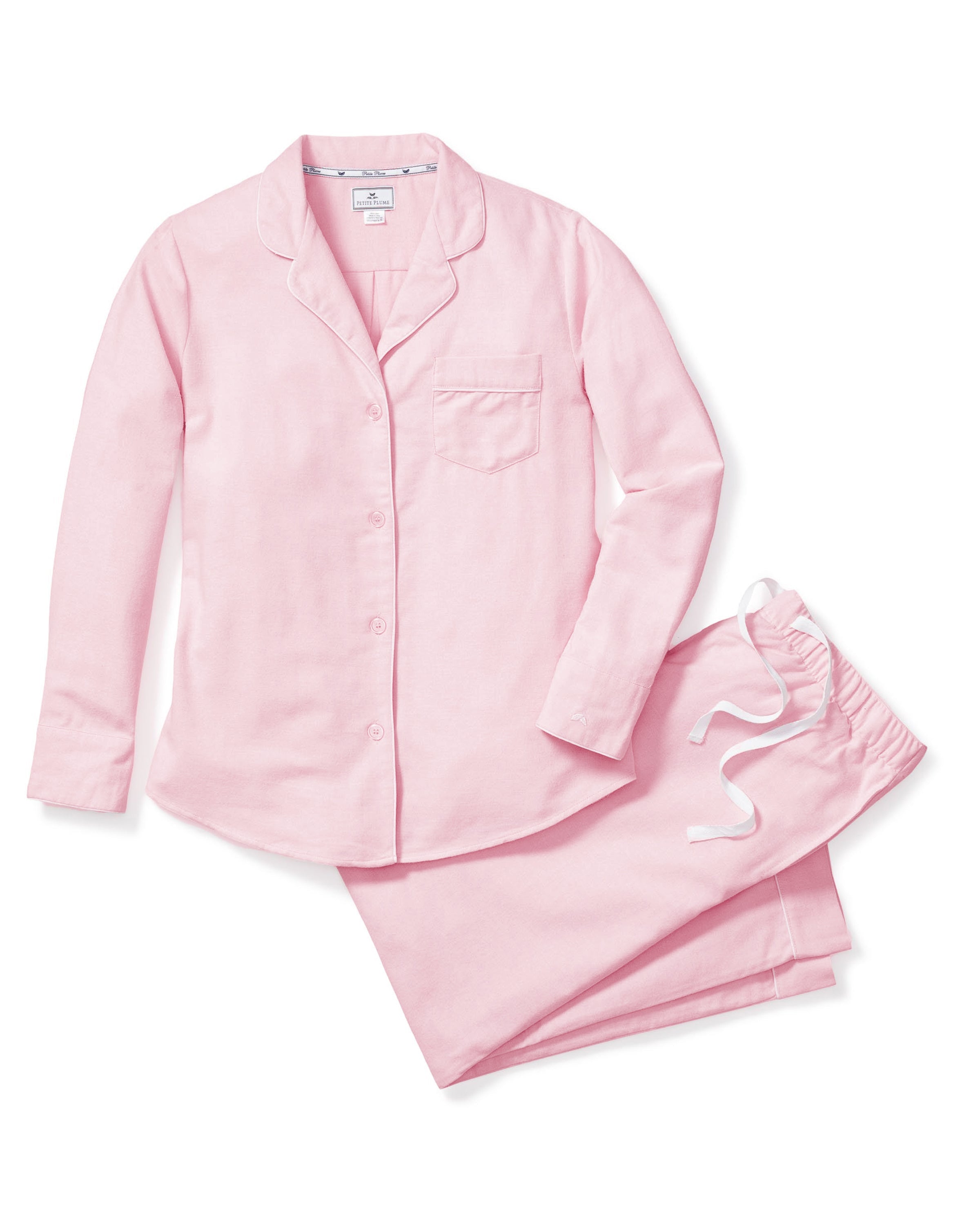 Women's Flannel Pajama Set in Pink