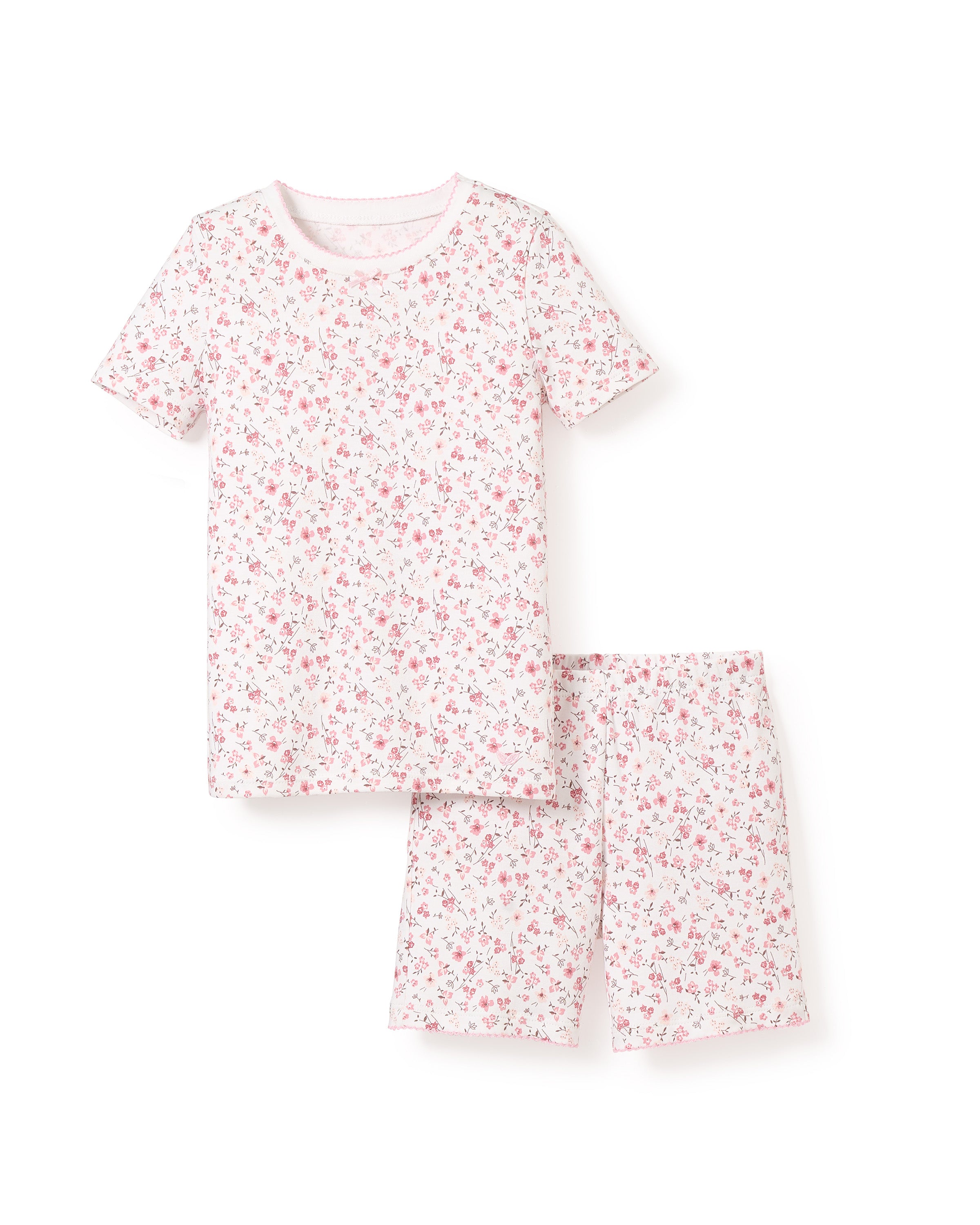 Kid's Pima Snug Fit Pajama Short Set in Dorset Floral