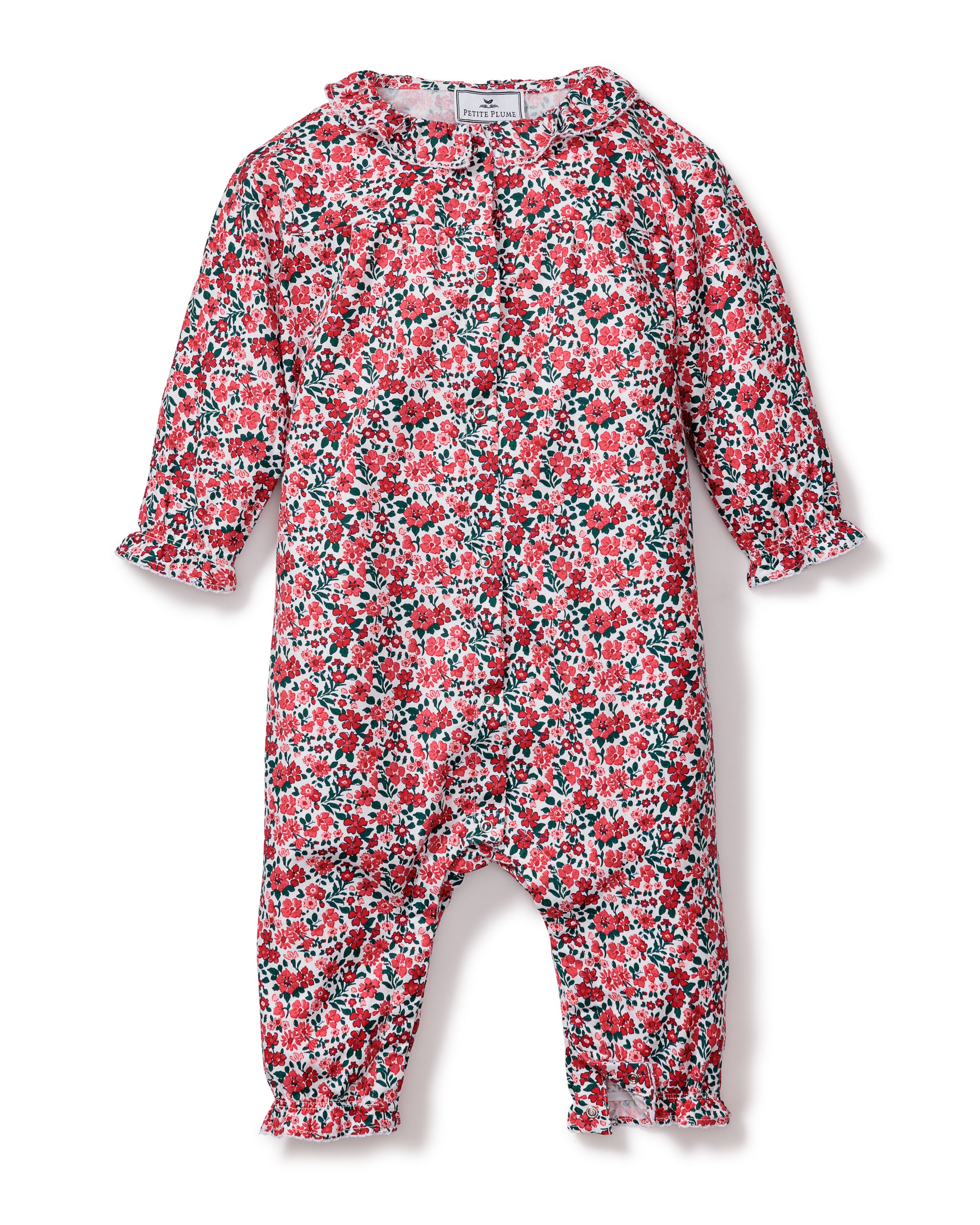 Baby's Twill Madeline Romper in Fleurs des Bois