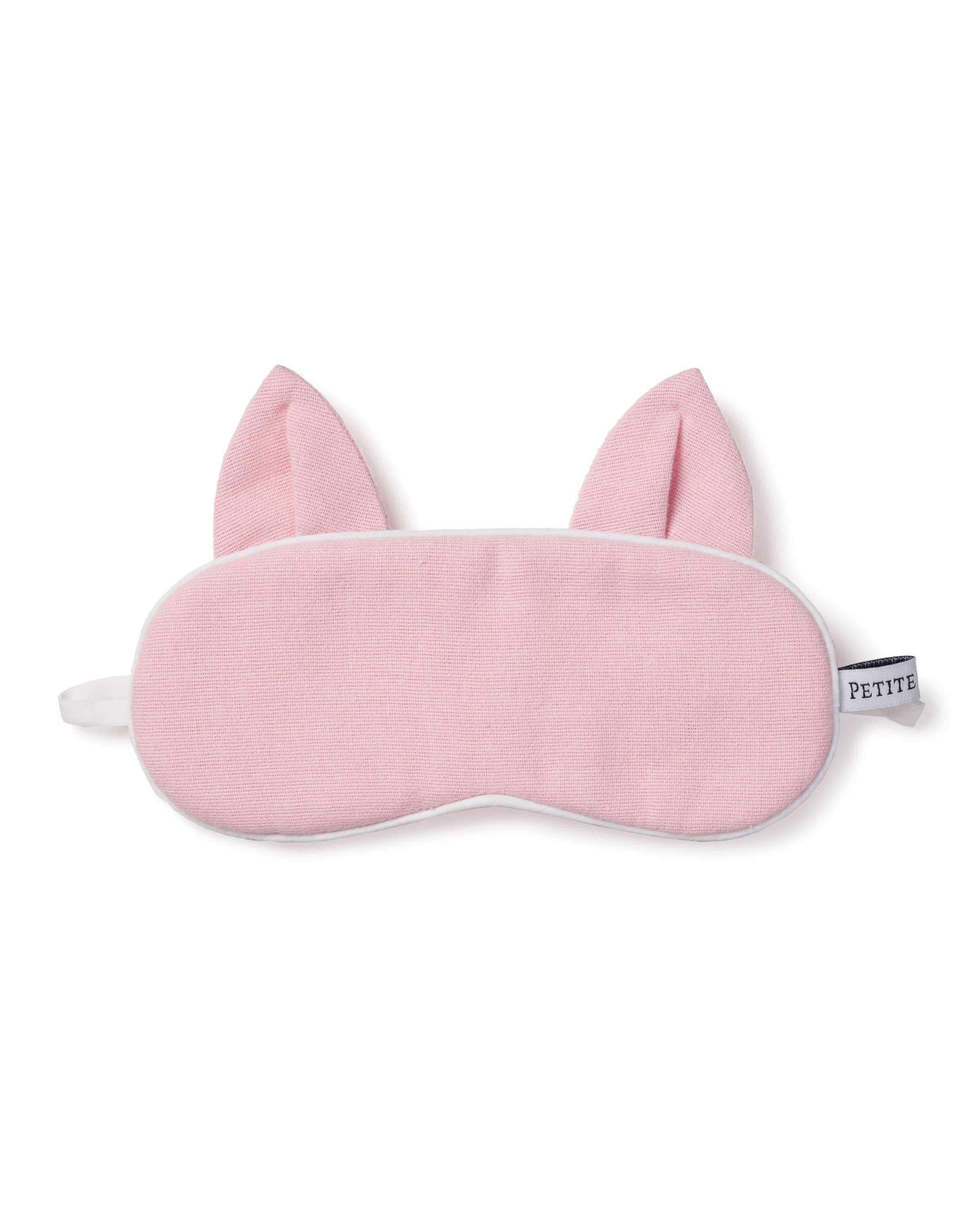 Kid's Flannel Kitty Eye Mask in Pink