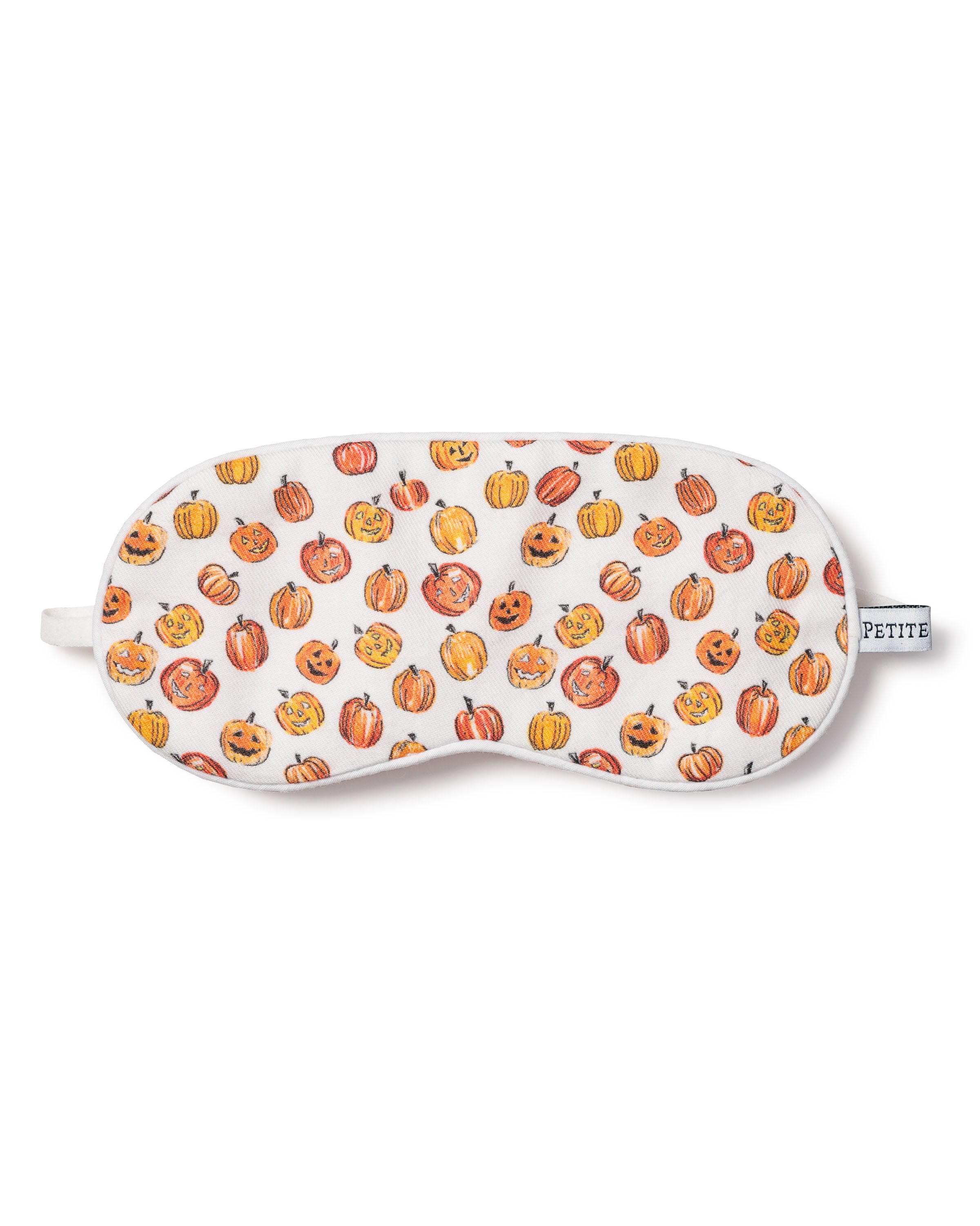 Kid's Twill Sleep Mask in Pumpkin Patch