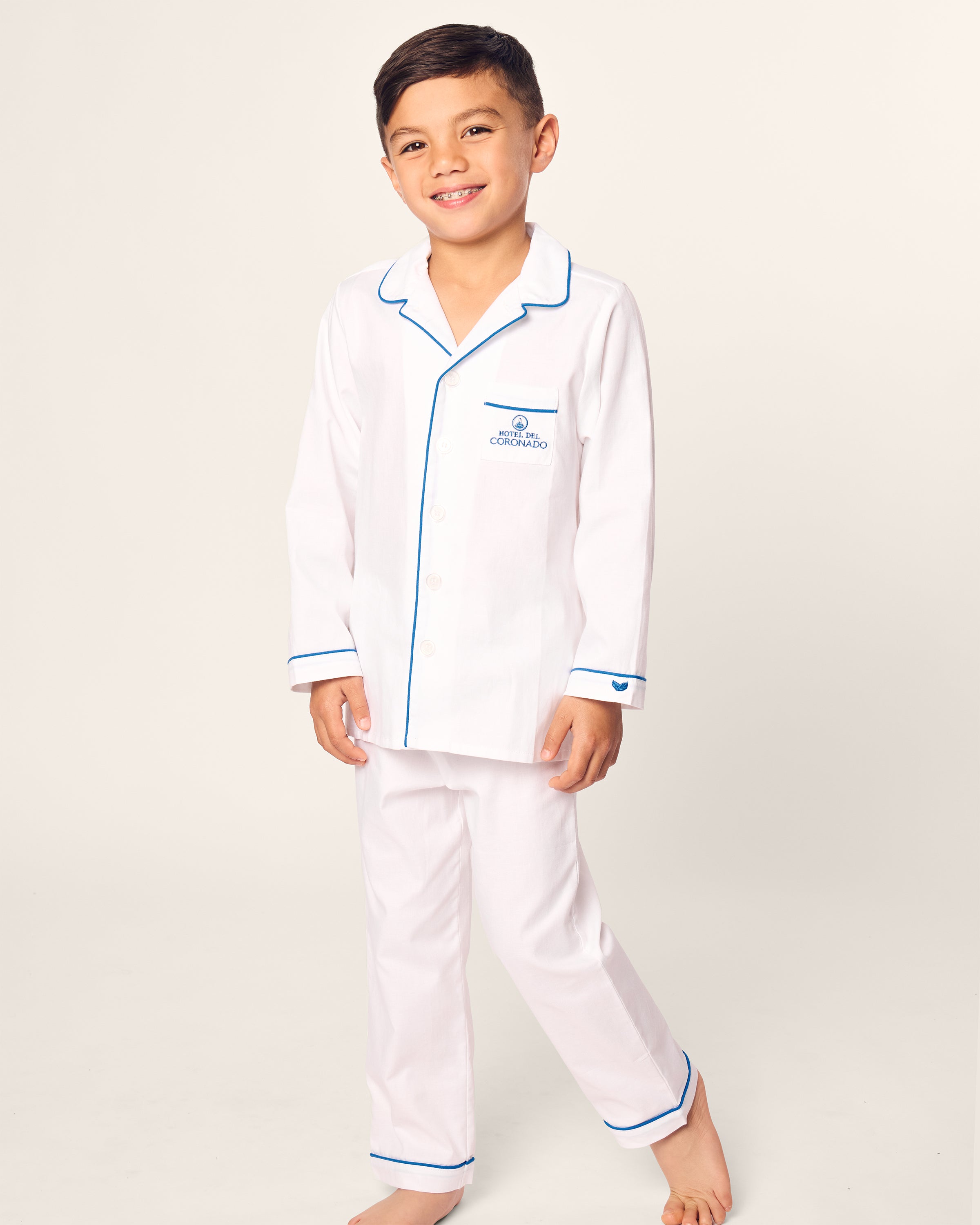 Kid's Twill Pajama Set Hotel del Coronado x Petite Plume