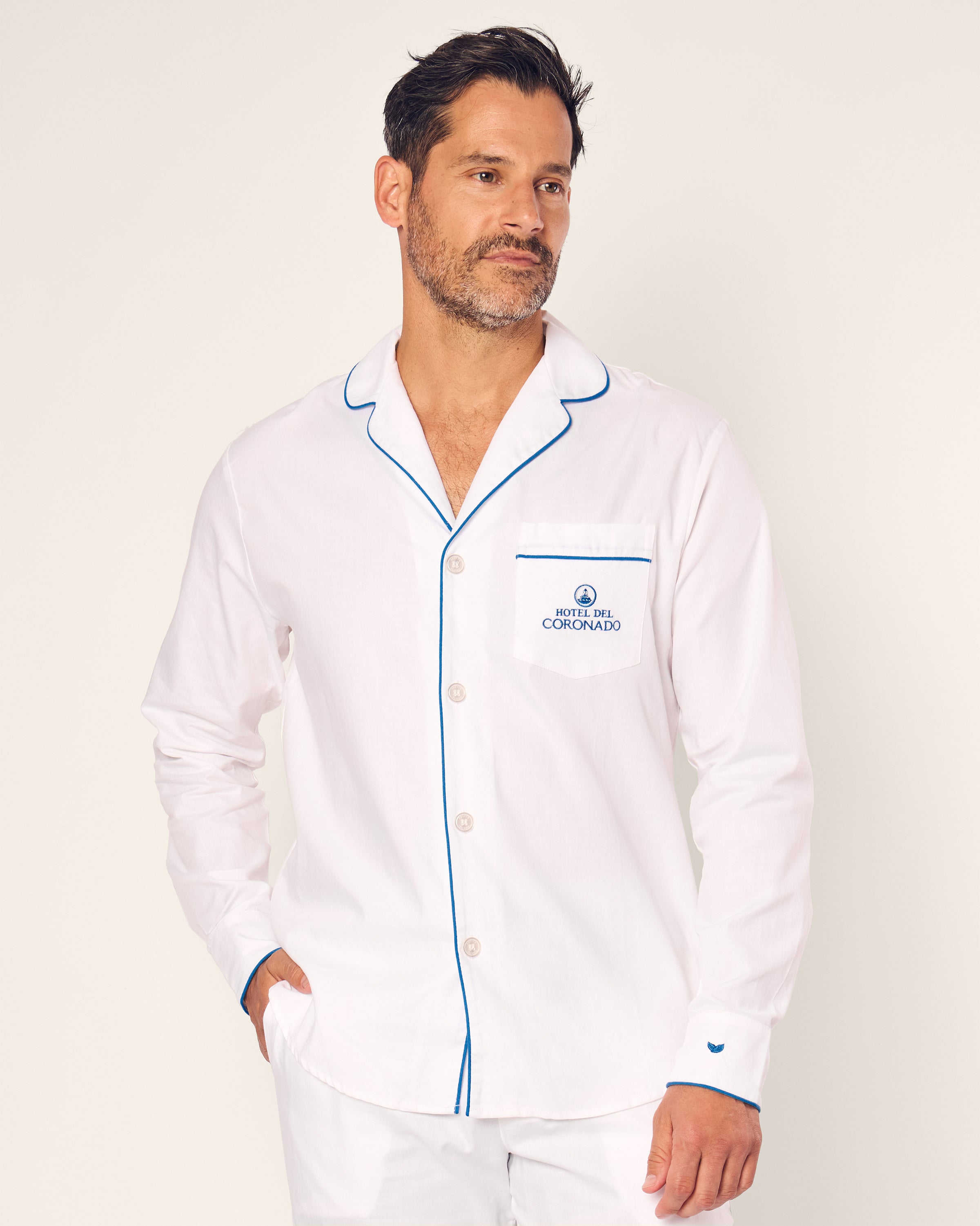 Men's Twill Pajama Set Hotel del Coronado x Petite Plume