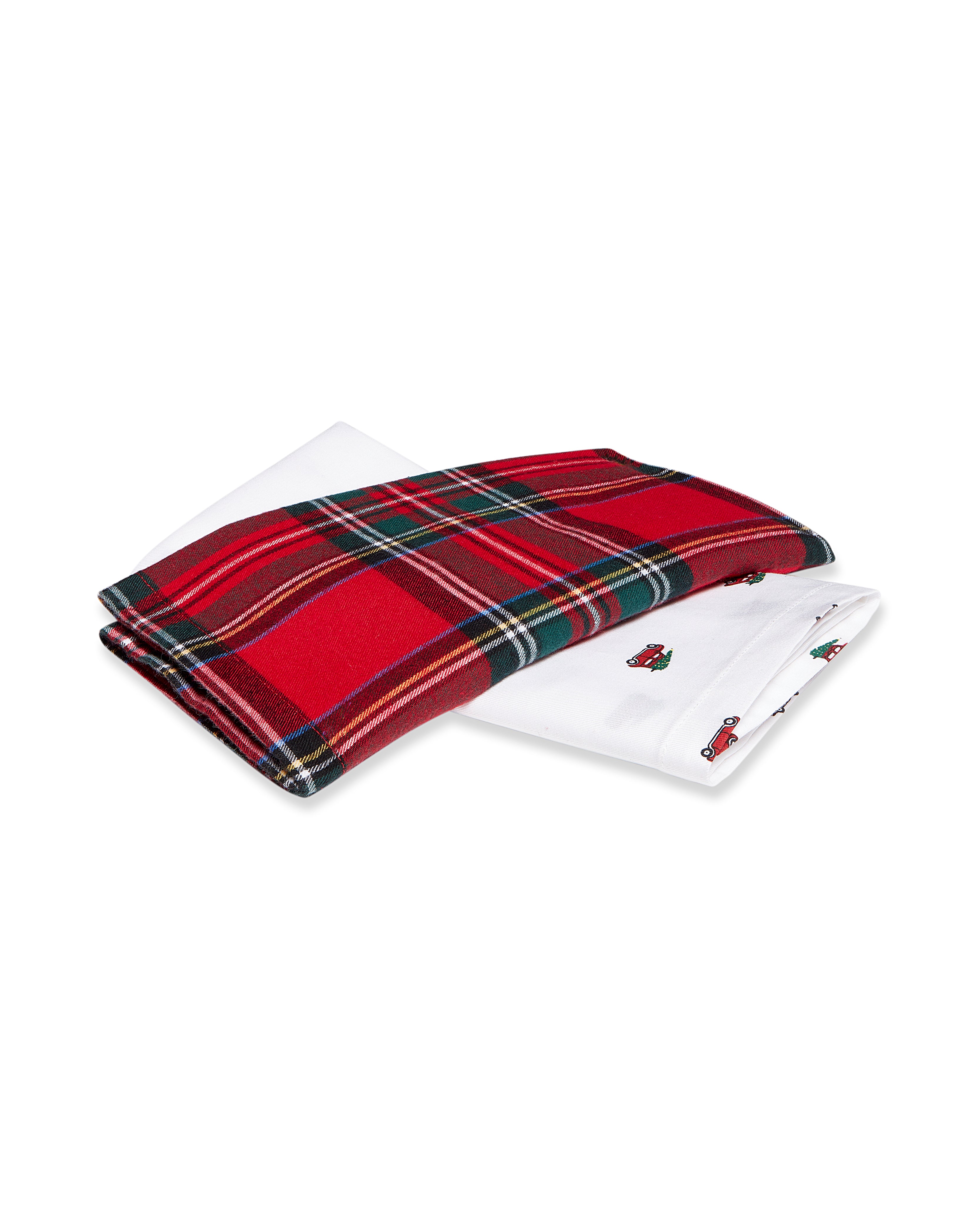 Signature Twill Tea Towel Set in Imperial Tartan & Holiday Journey