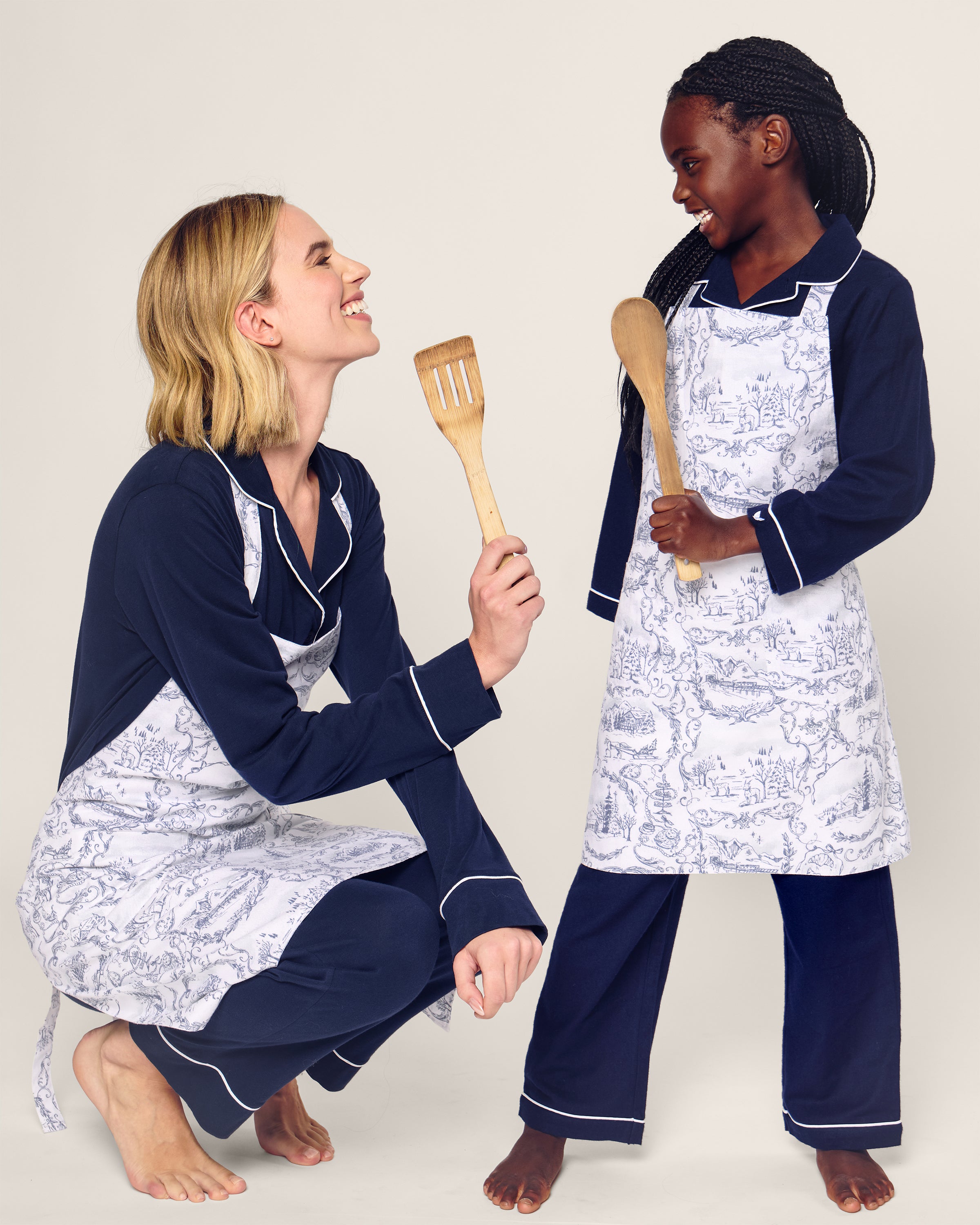 Maman x Petite Plume Alpine Toile Apron Bundle