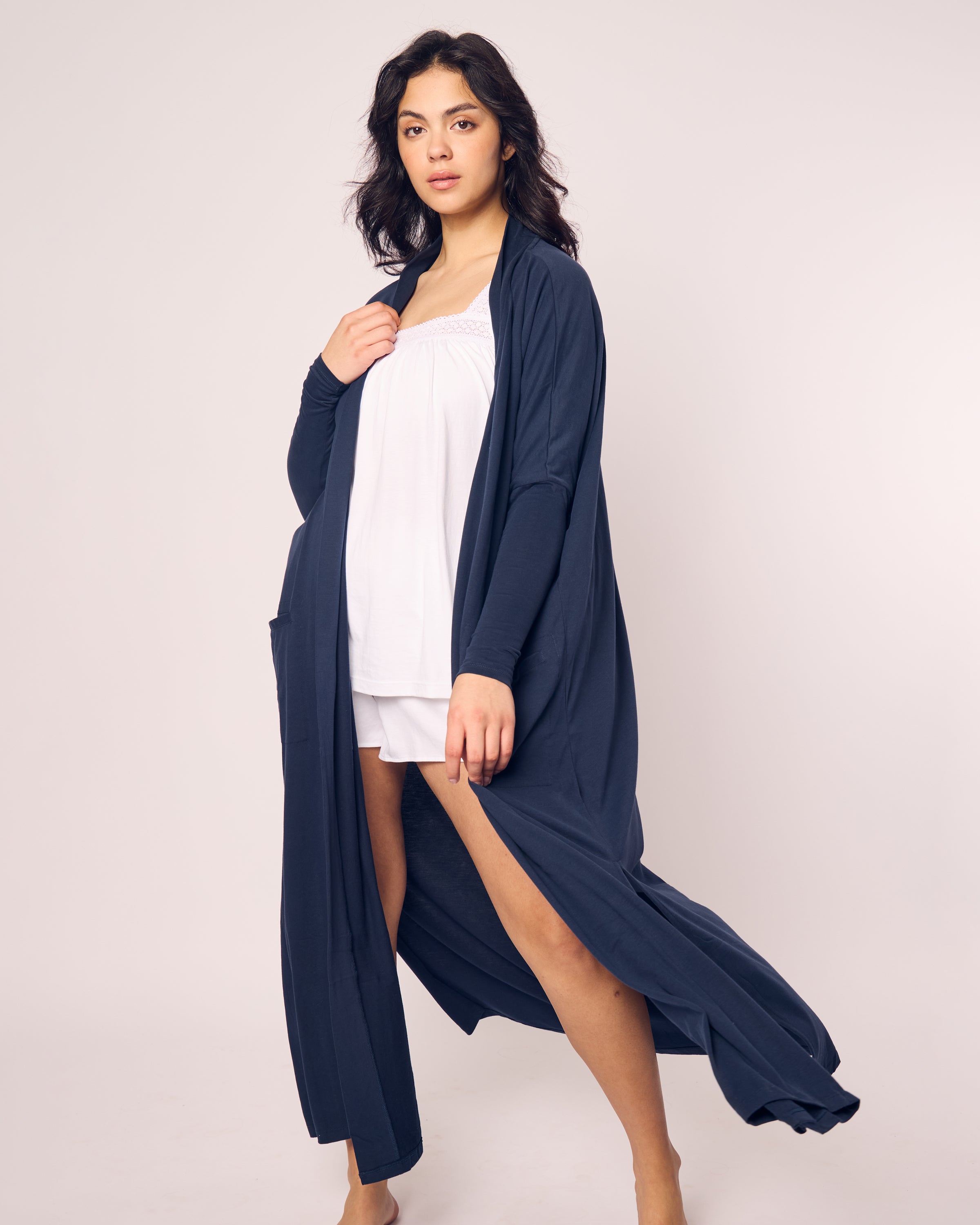 Women's Pima Duster in Navy