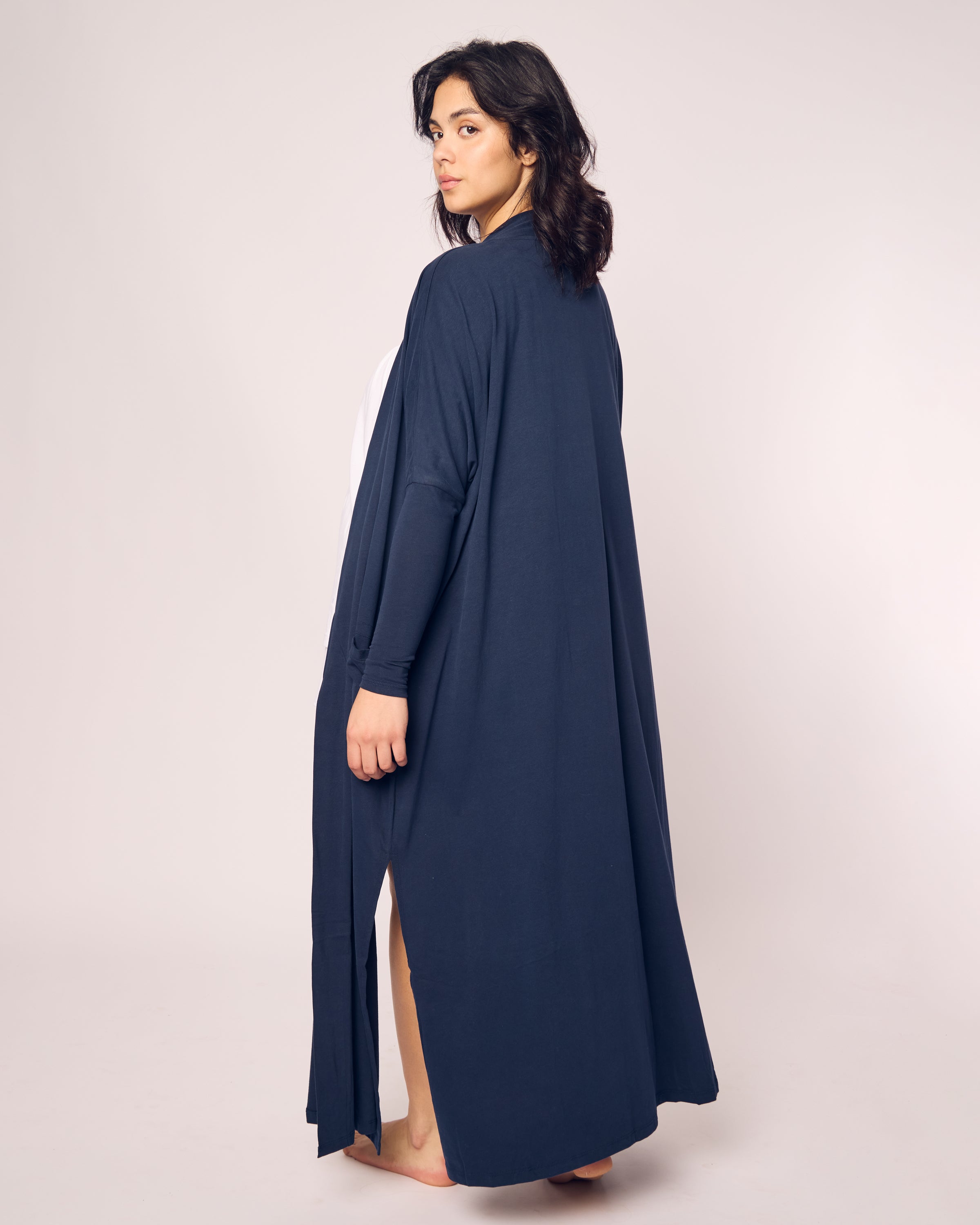 Women's Pima Duster in Navy