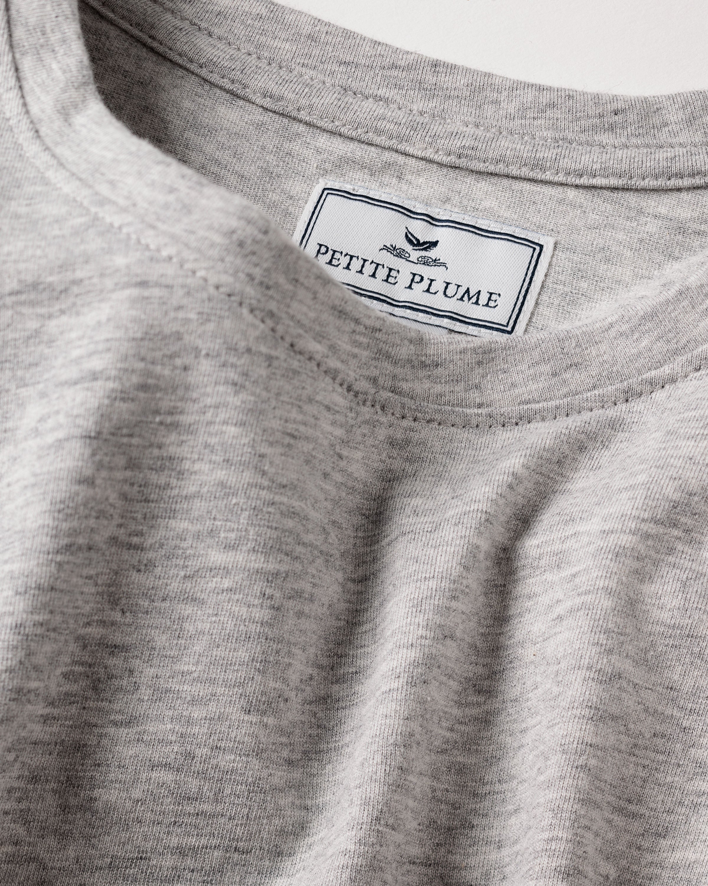 Women's Pima Long Sleeve Top in Light Grey