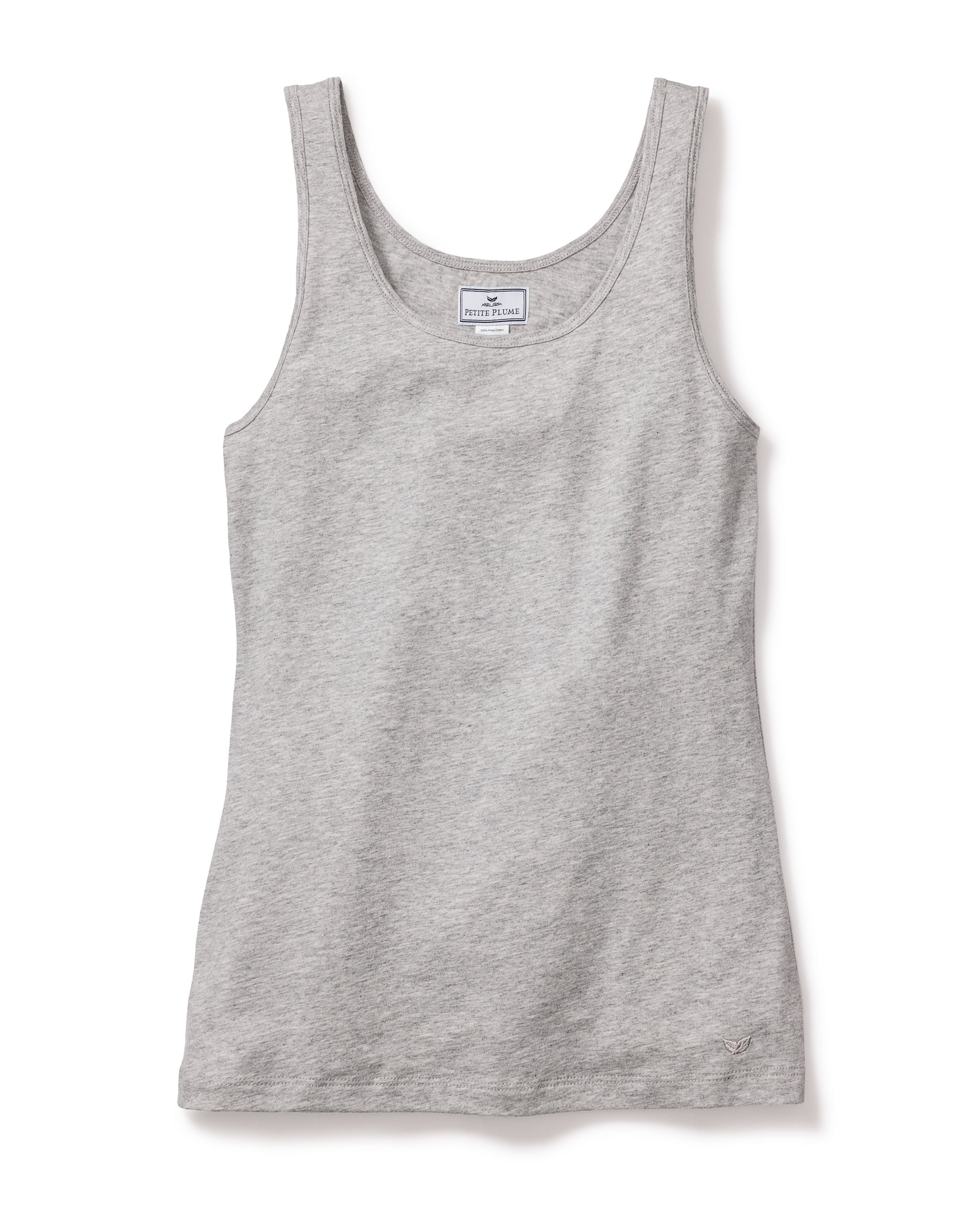 Women's Pima Tank Top in Light Grey