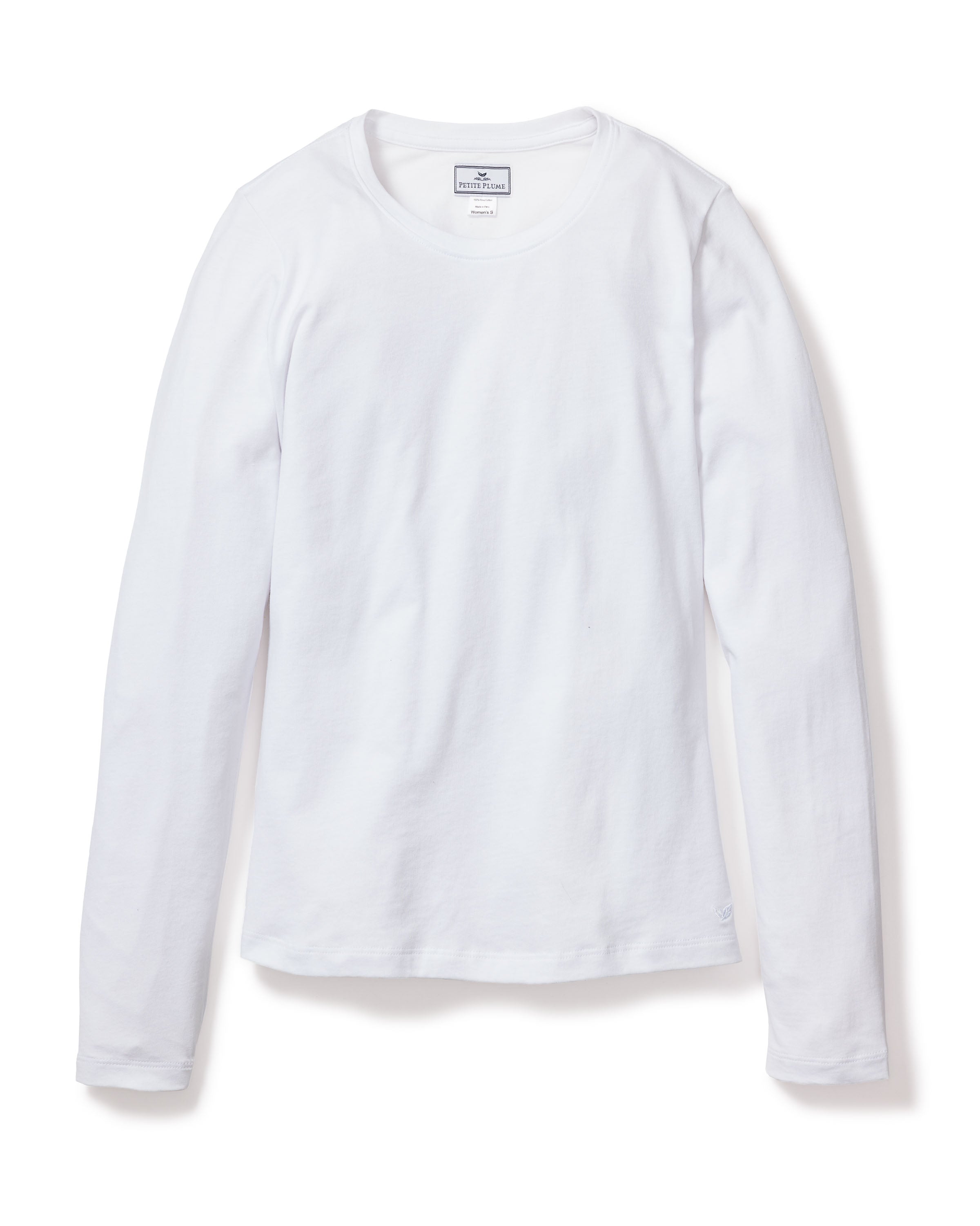 Women's Pima Long Sleeve Top in White