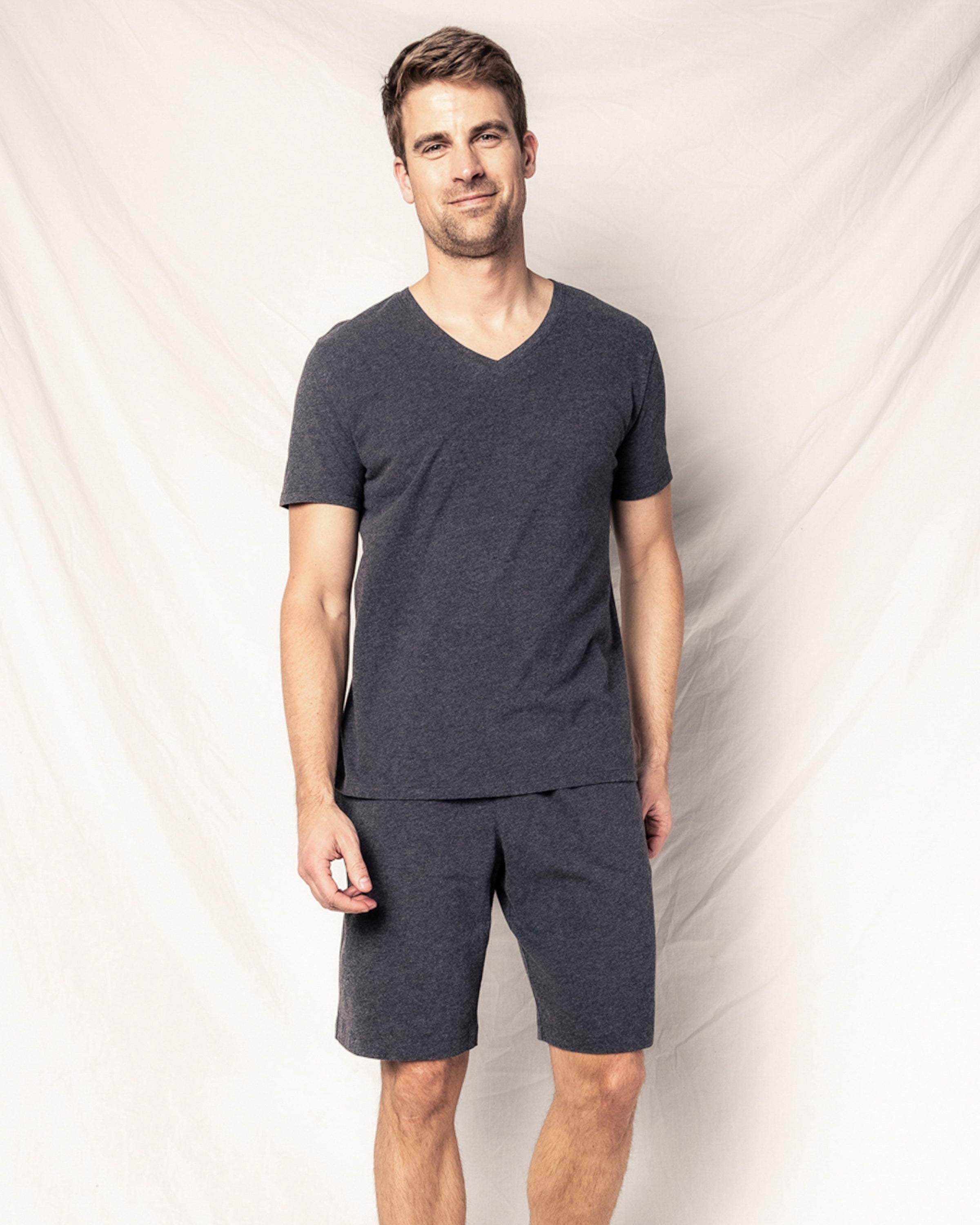 Men's Pima Shorts in Dark Heather