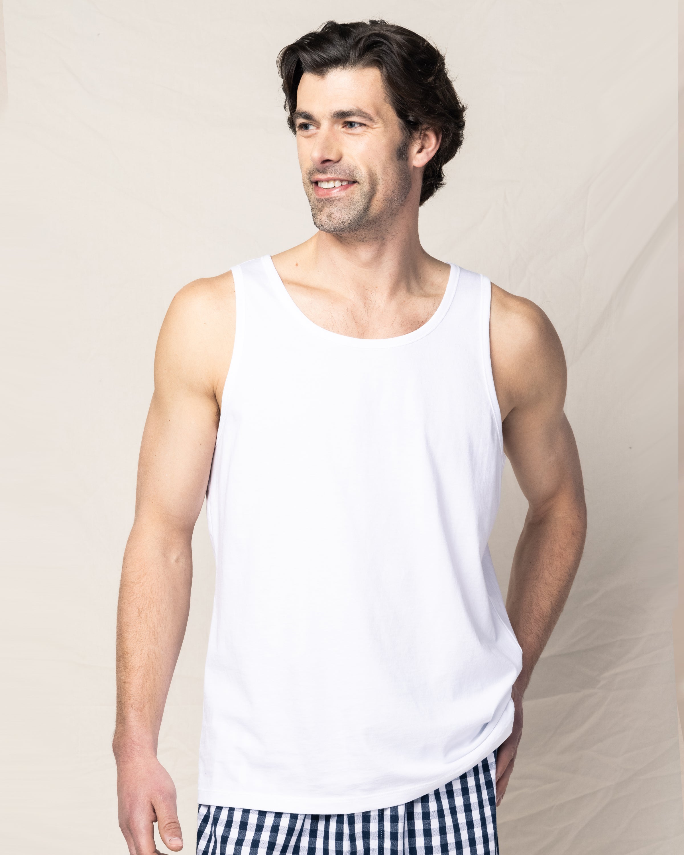 Men's Pima Tank Top in White