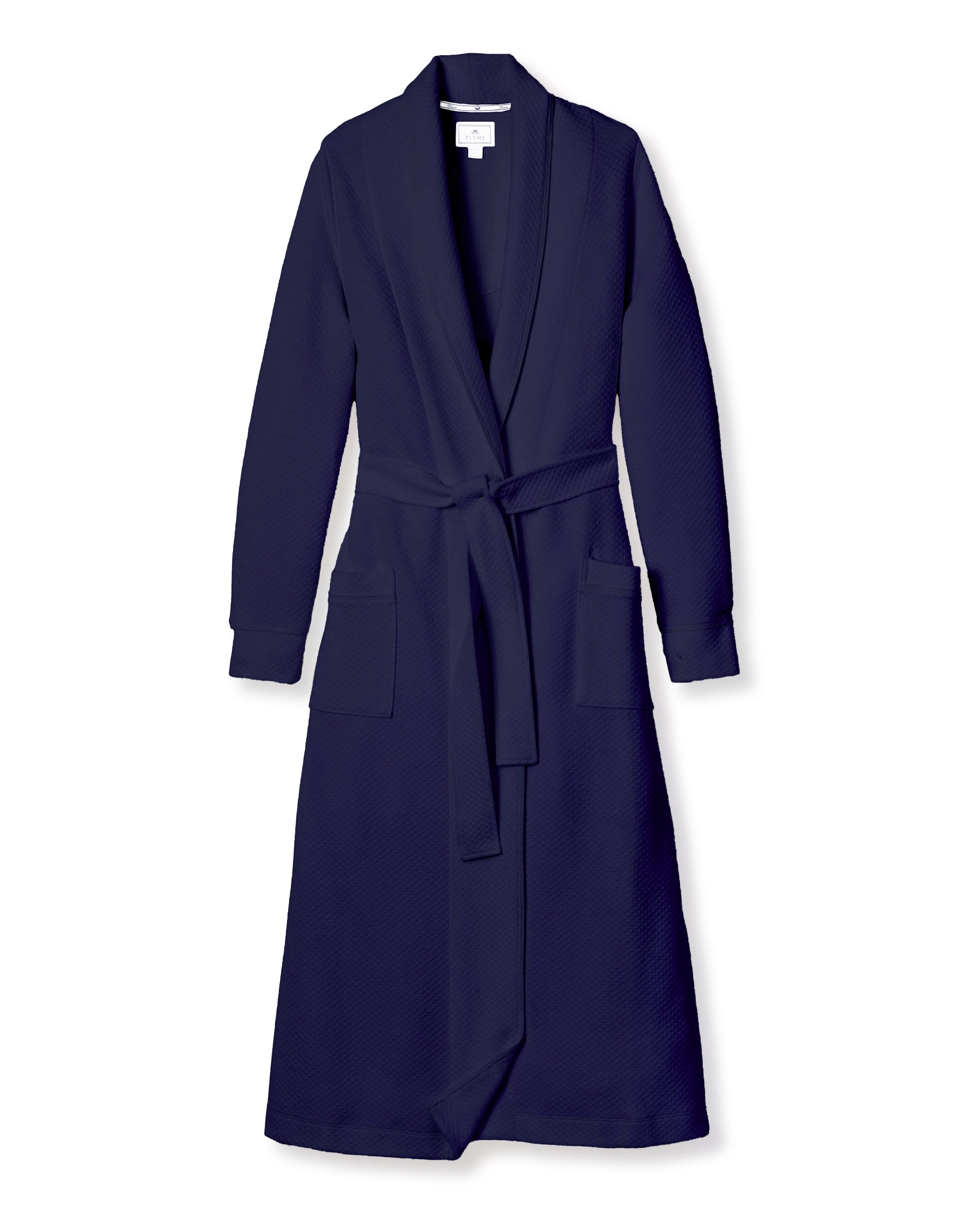 Women's Pima Ophelia Robe in Blue Dusk Jacquard