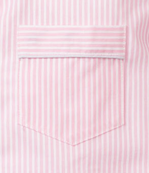 Wunderlove Nude Pink Striped Seersucker Shirt & Pyjamas Set