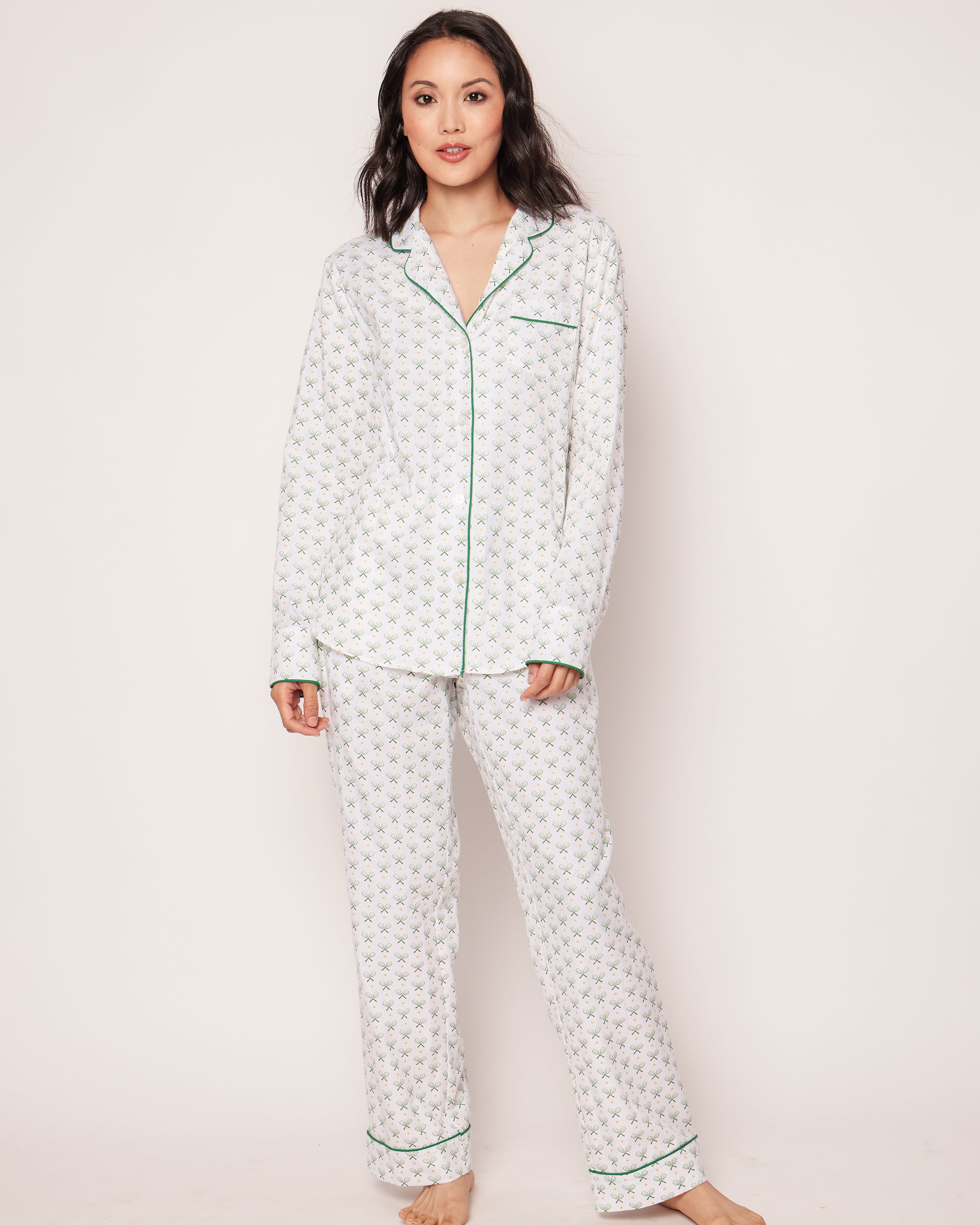 Women's Twill Pajama Set in Match Point