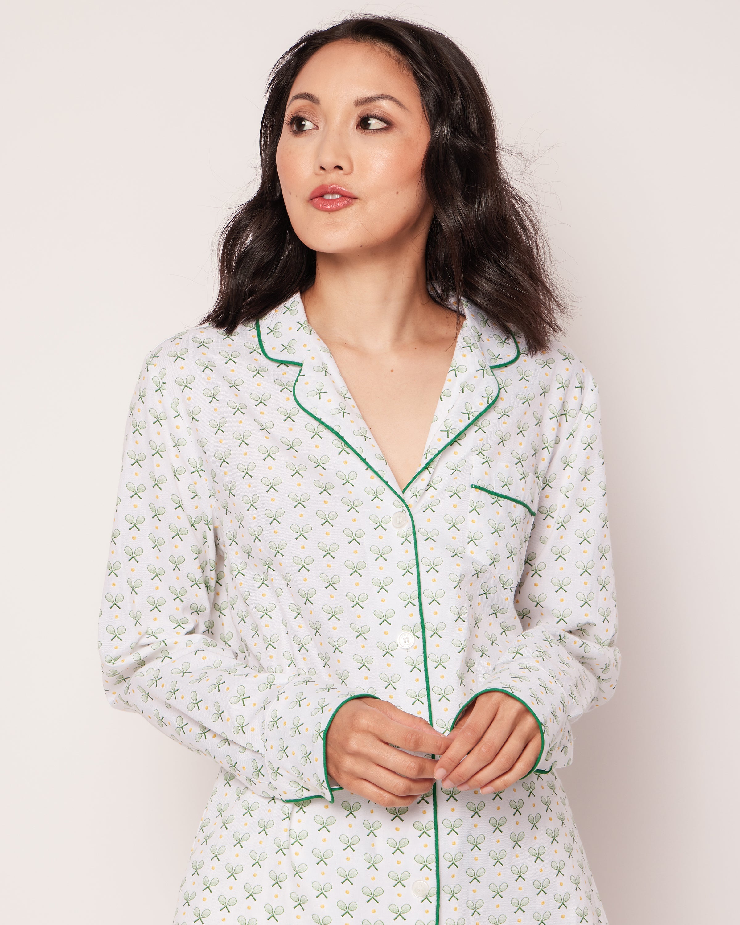 Women's Twill Pajama Set in Match Point