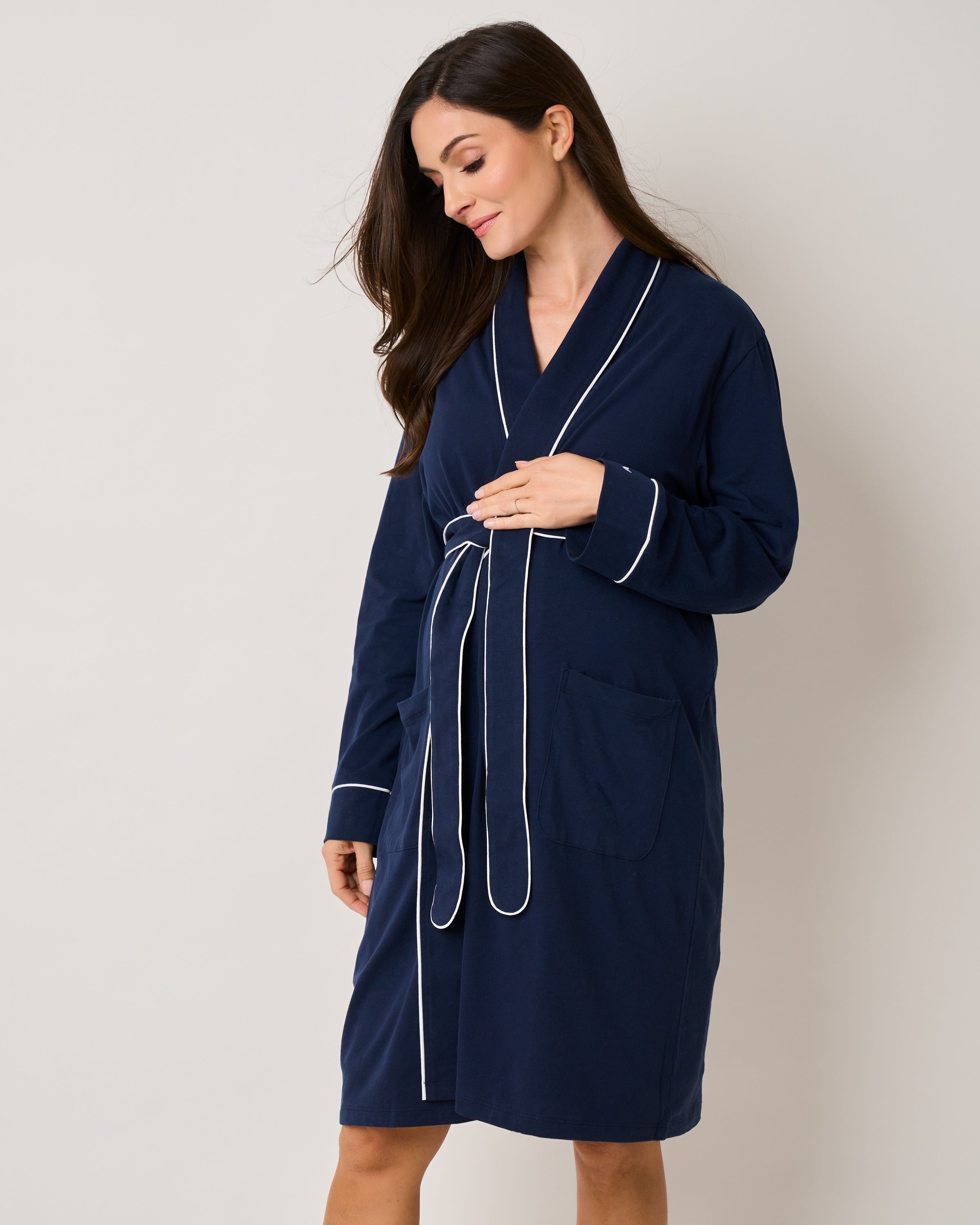 The Essential Maternity Set - Navy & Navy Stripe