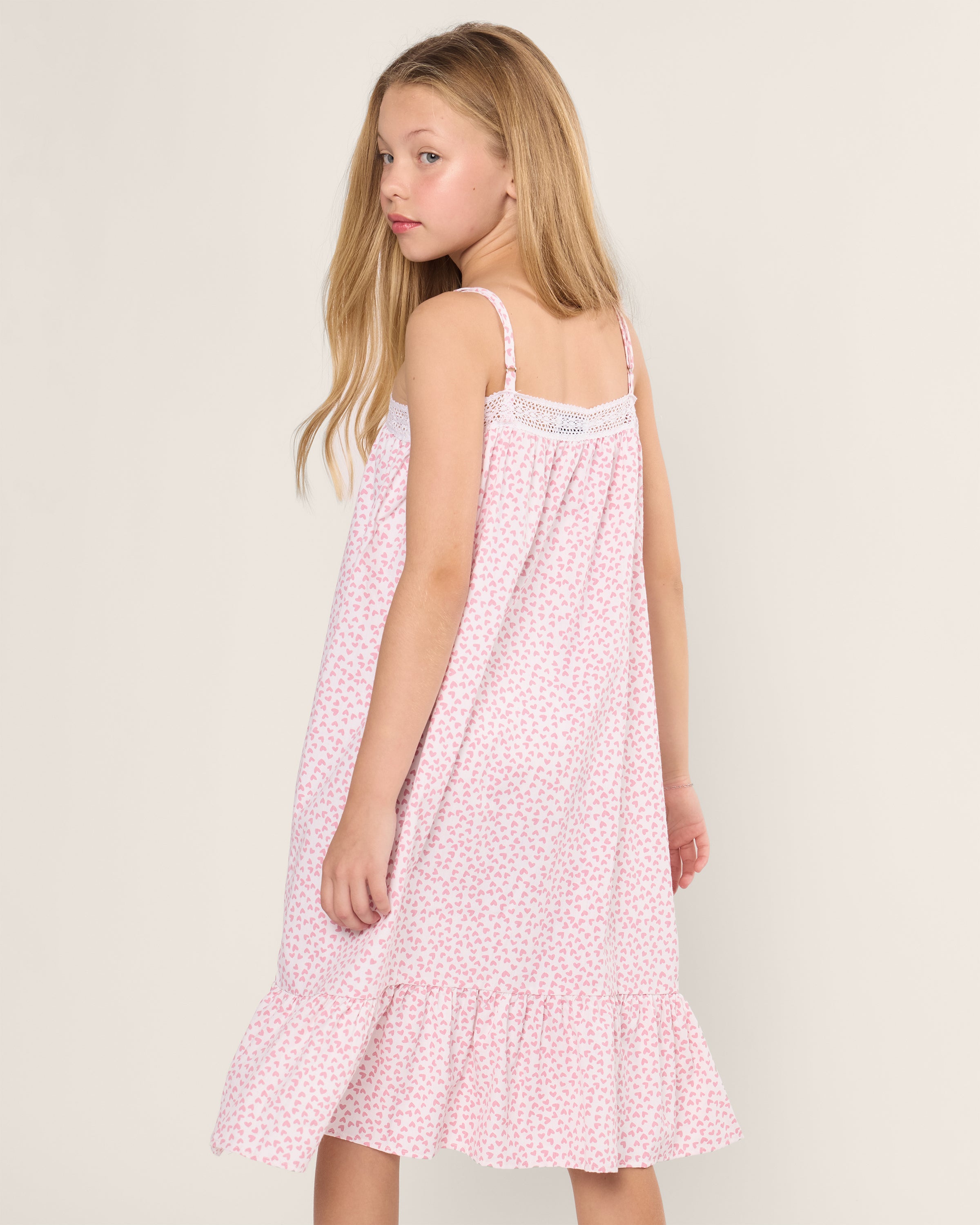 Girl's Twill Lily Nightgown in Sweethearts