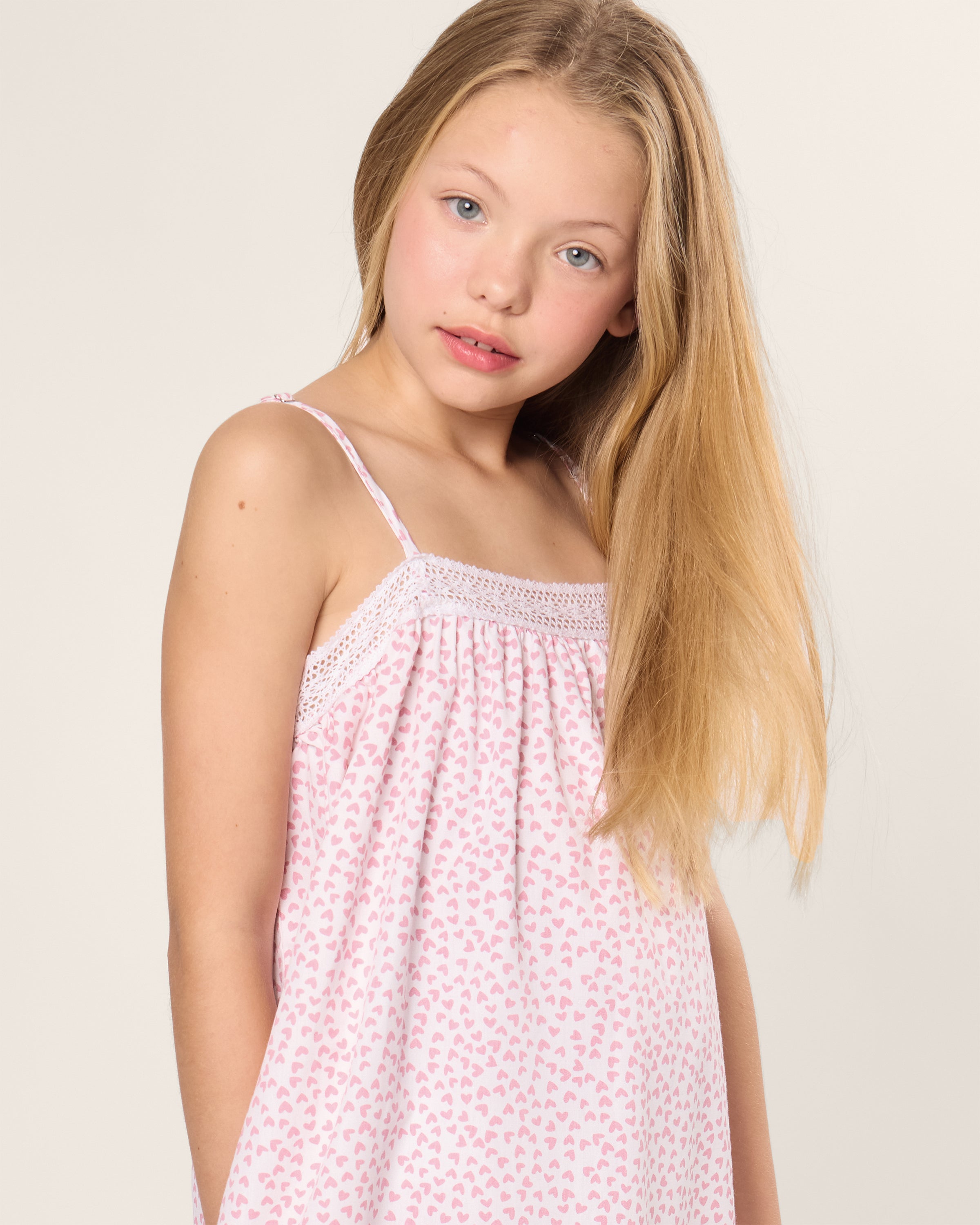 Girl's Twill Lily Nightgown in Sweethearts