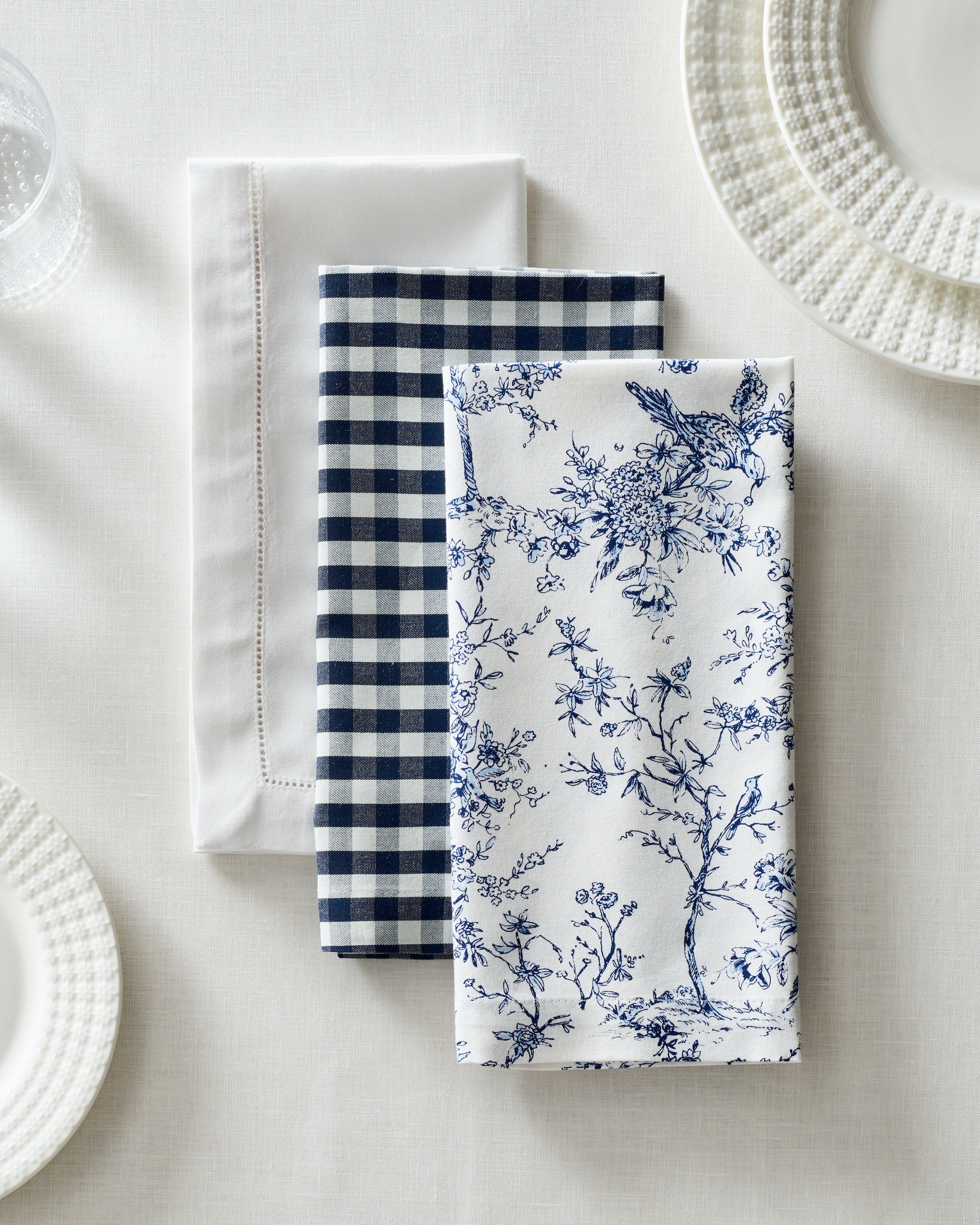 Signature Twill Napkin in Timeless Toile