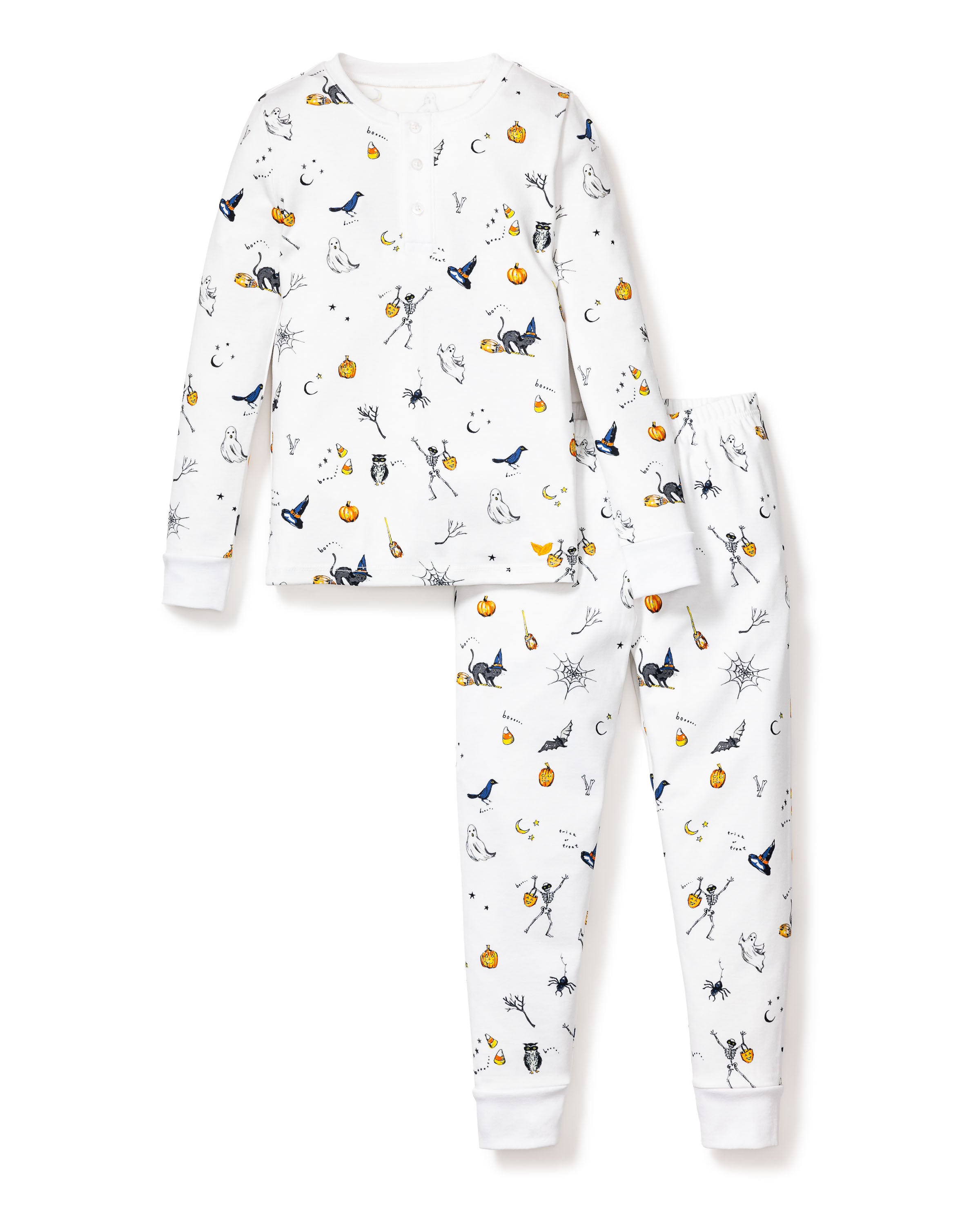 Kid's Pima Snug Fit Pajama Set in Trick or Treat