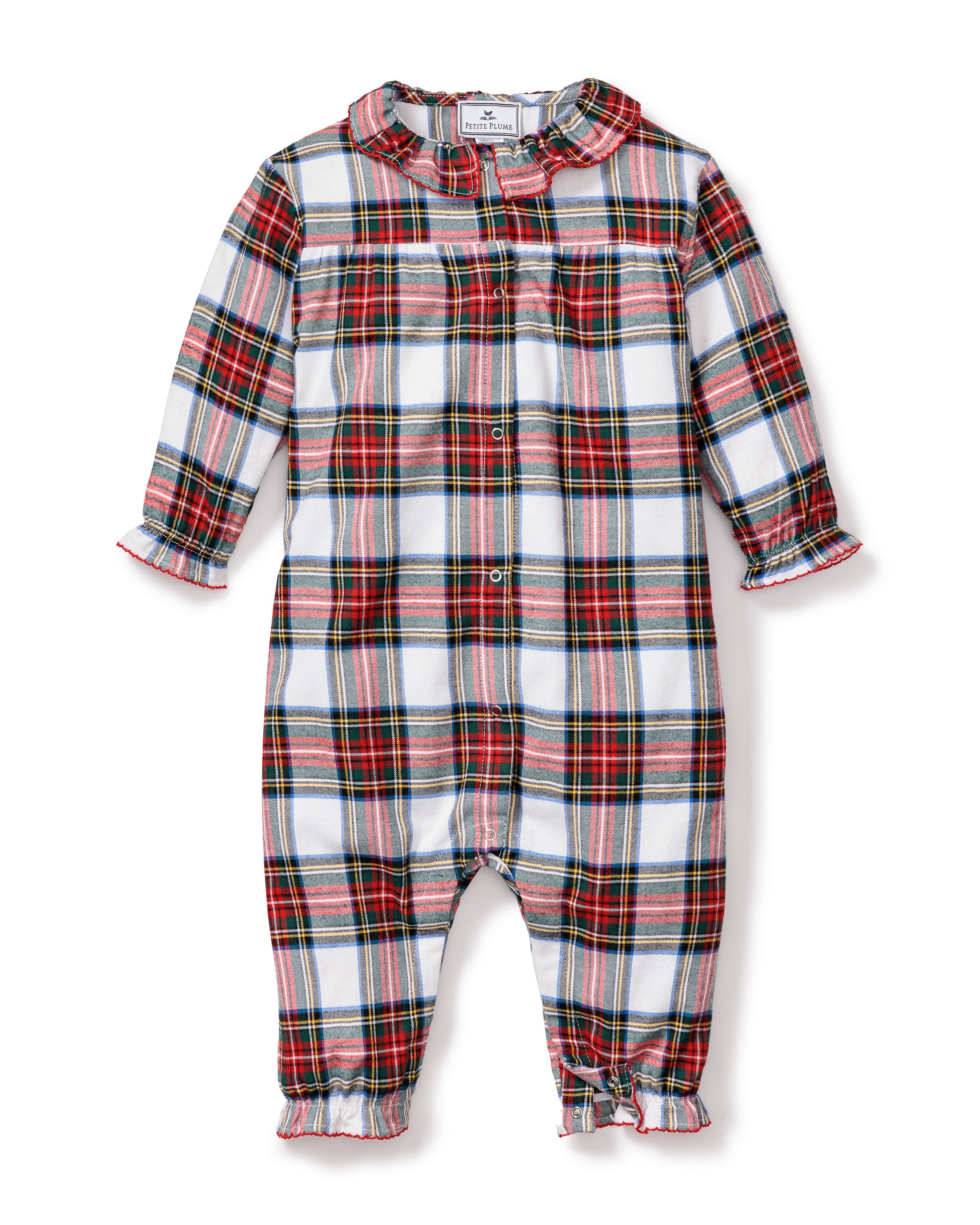 Baby's Twill Madeline Romper in Balmoral Tartan