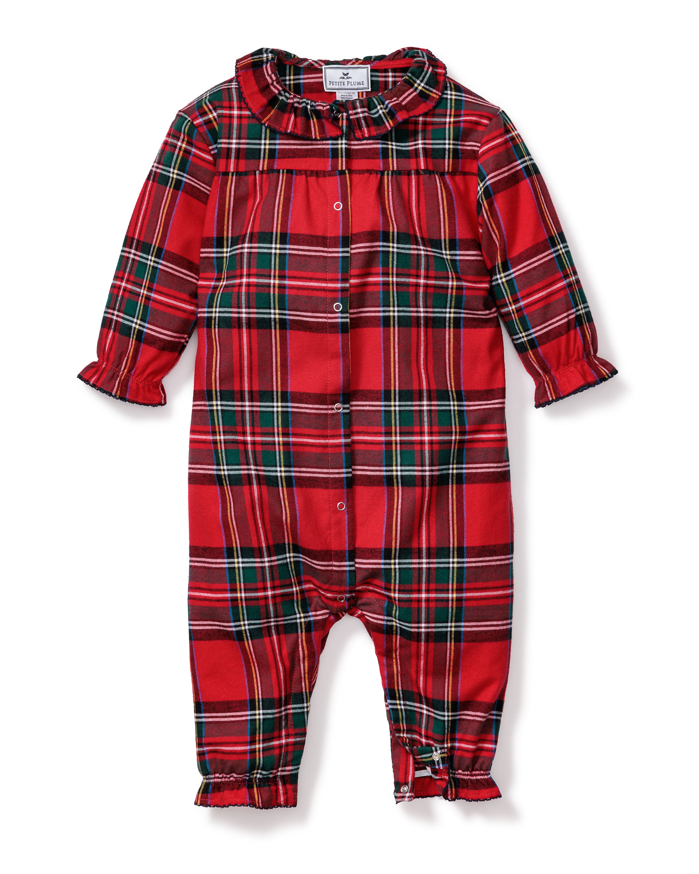 Baby's Twill Madeline Romper in Imperial Tartan