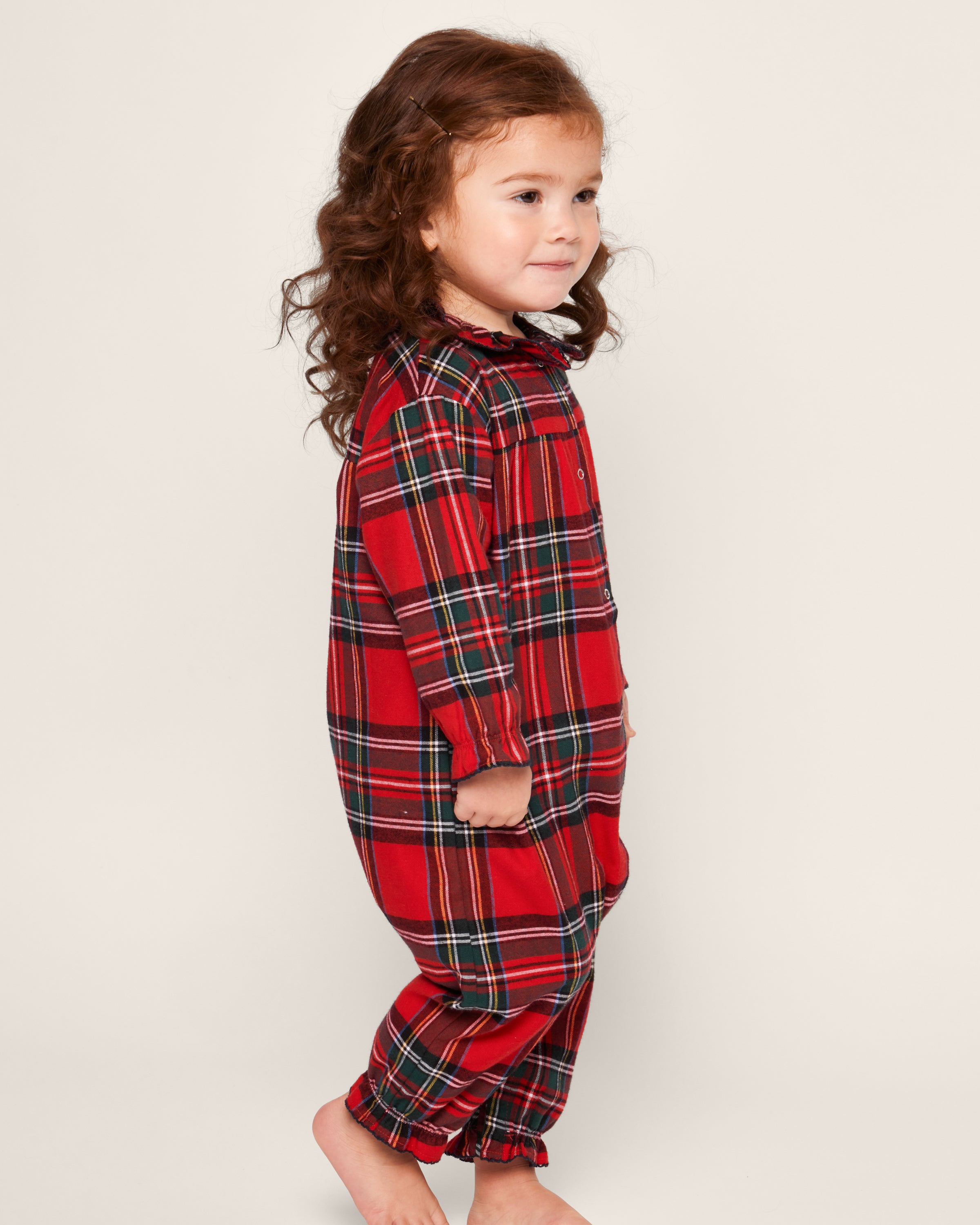 Baby's Twill Madeline Romper in Imperial Tartan