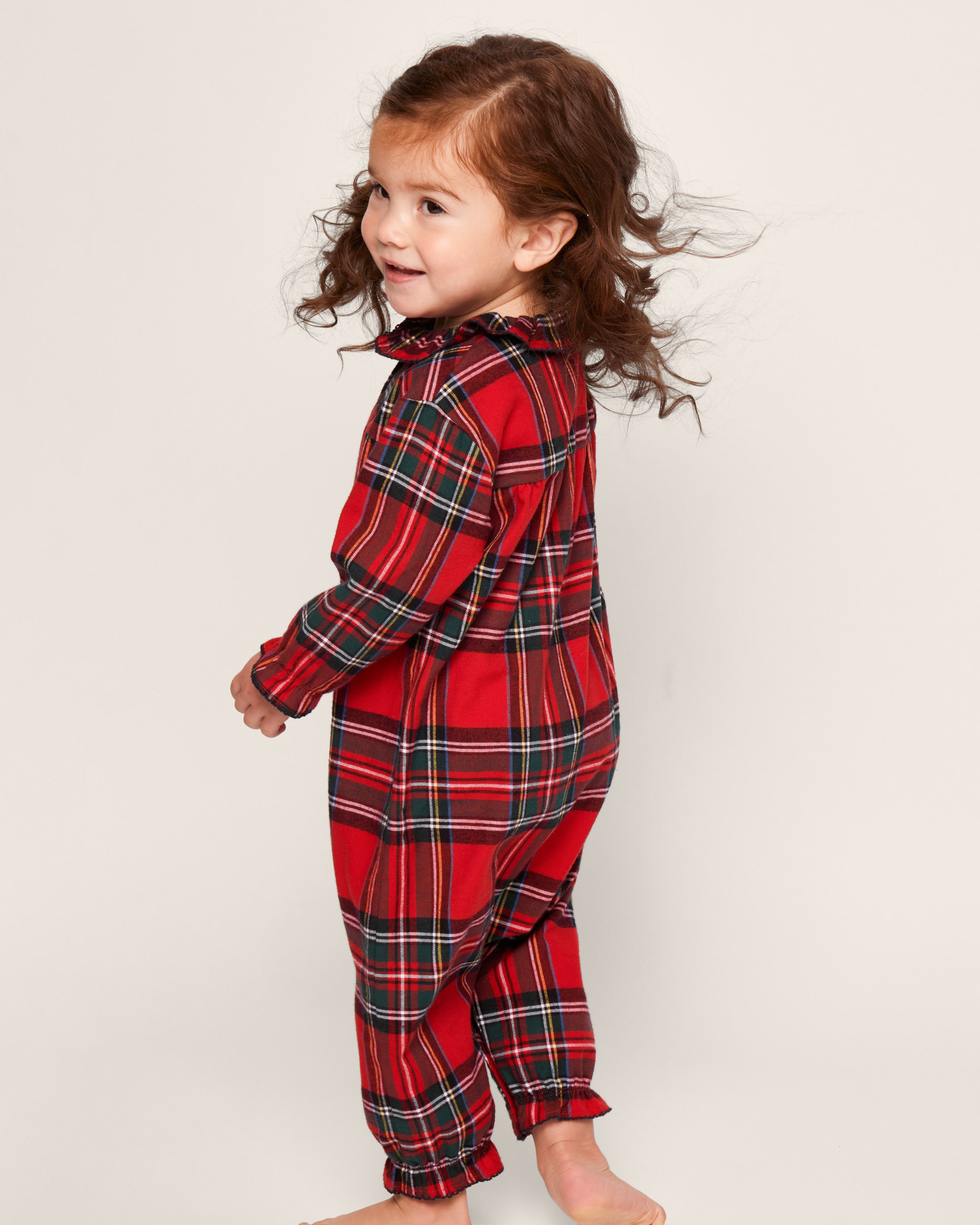 Baby's Twill Madeline Romper in Imperial Tartan