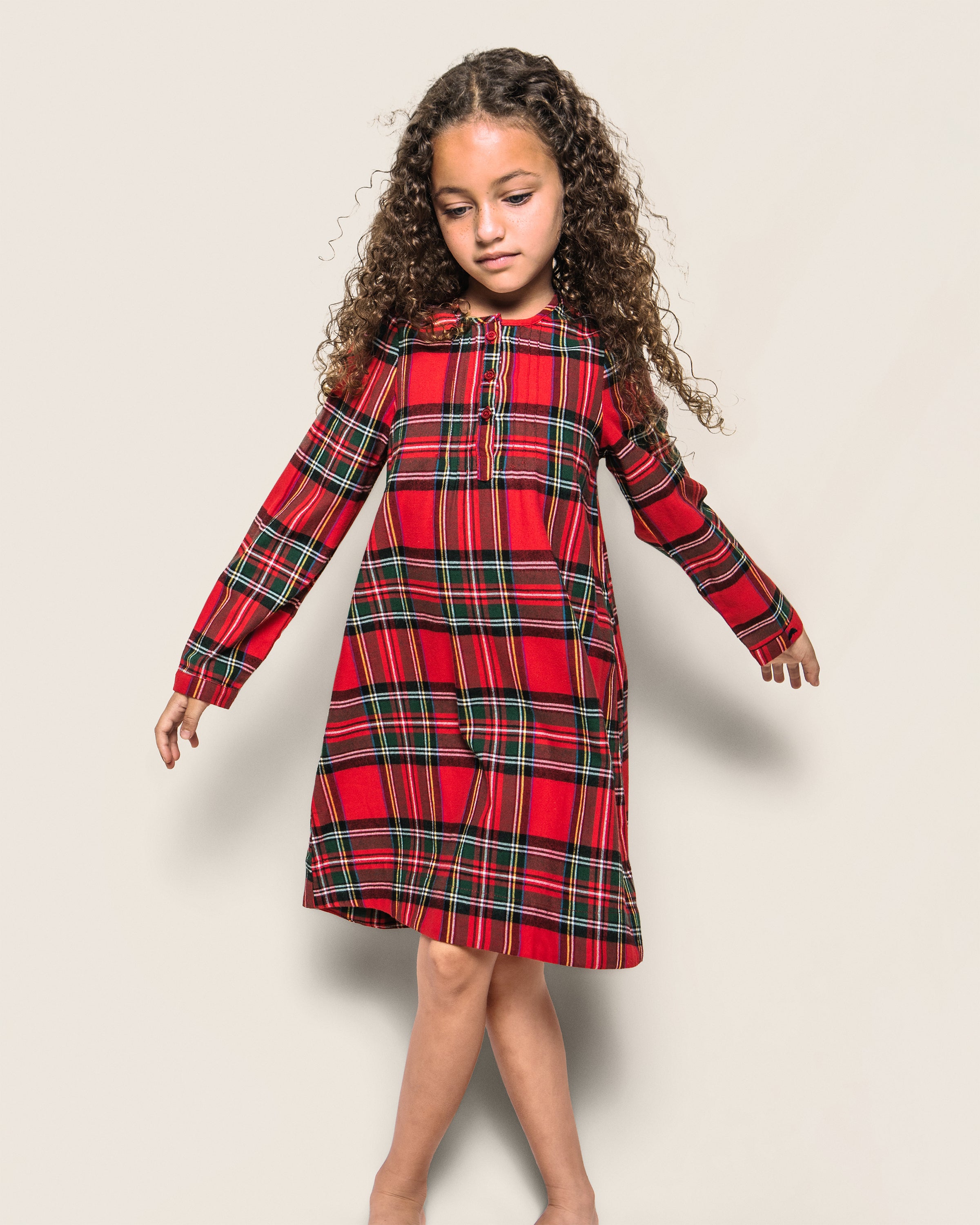 Girl's Brushed Cotton Beatrice Nightgown in Imperial Tartan